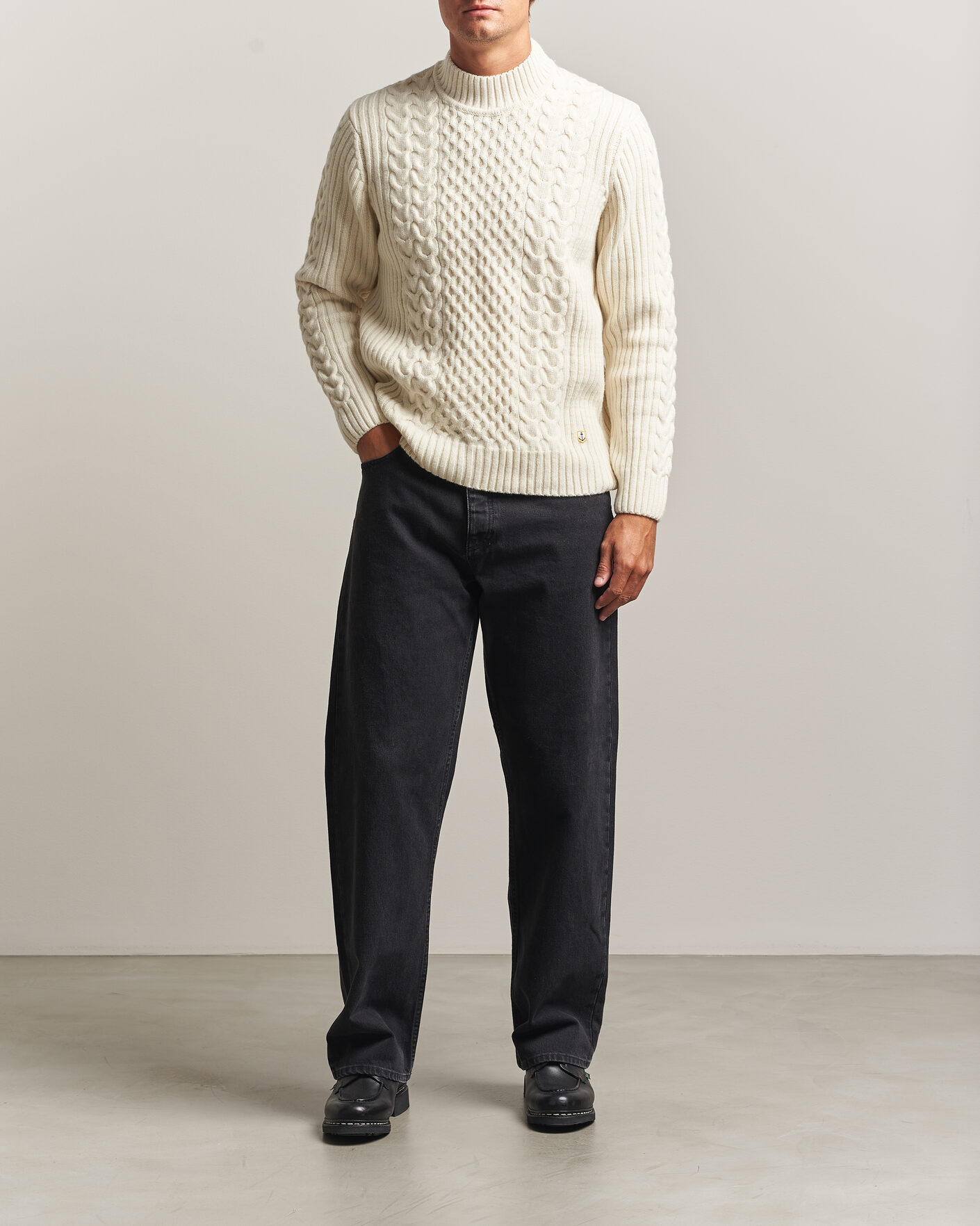 Herre | Gensere | Armor-lux | Wool Knitted Sweater Nature