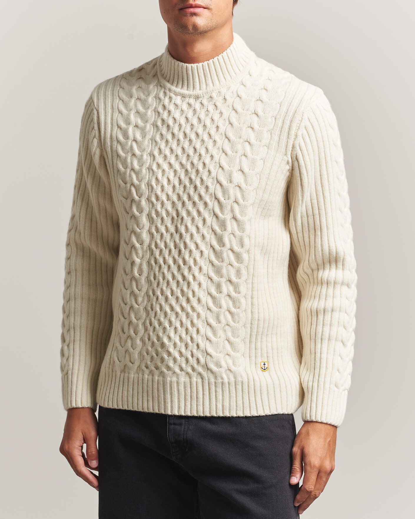 Herre | Gensere | Armor-lux | Wool Knitted Sweater Nature