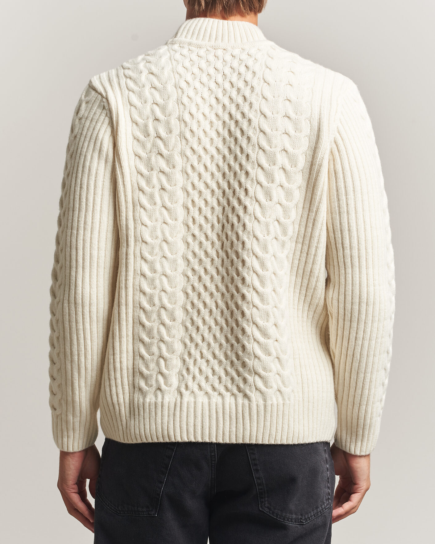 Herre | Gensere | Armor-lux | Wool Knitted Sweater Nature