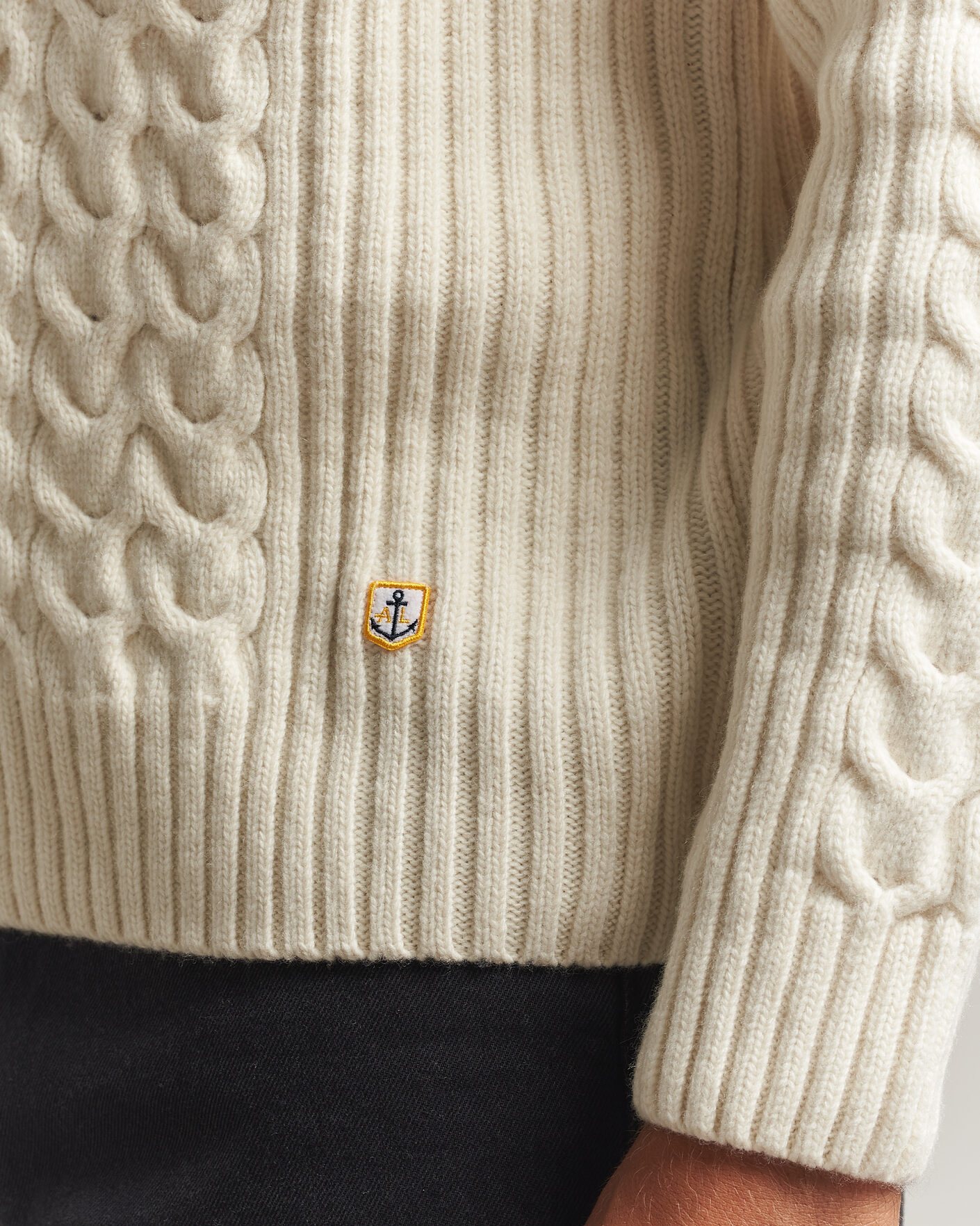 Herre | Gensere | Armor-lux | Wool Knitted Sweater Nature