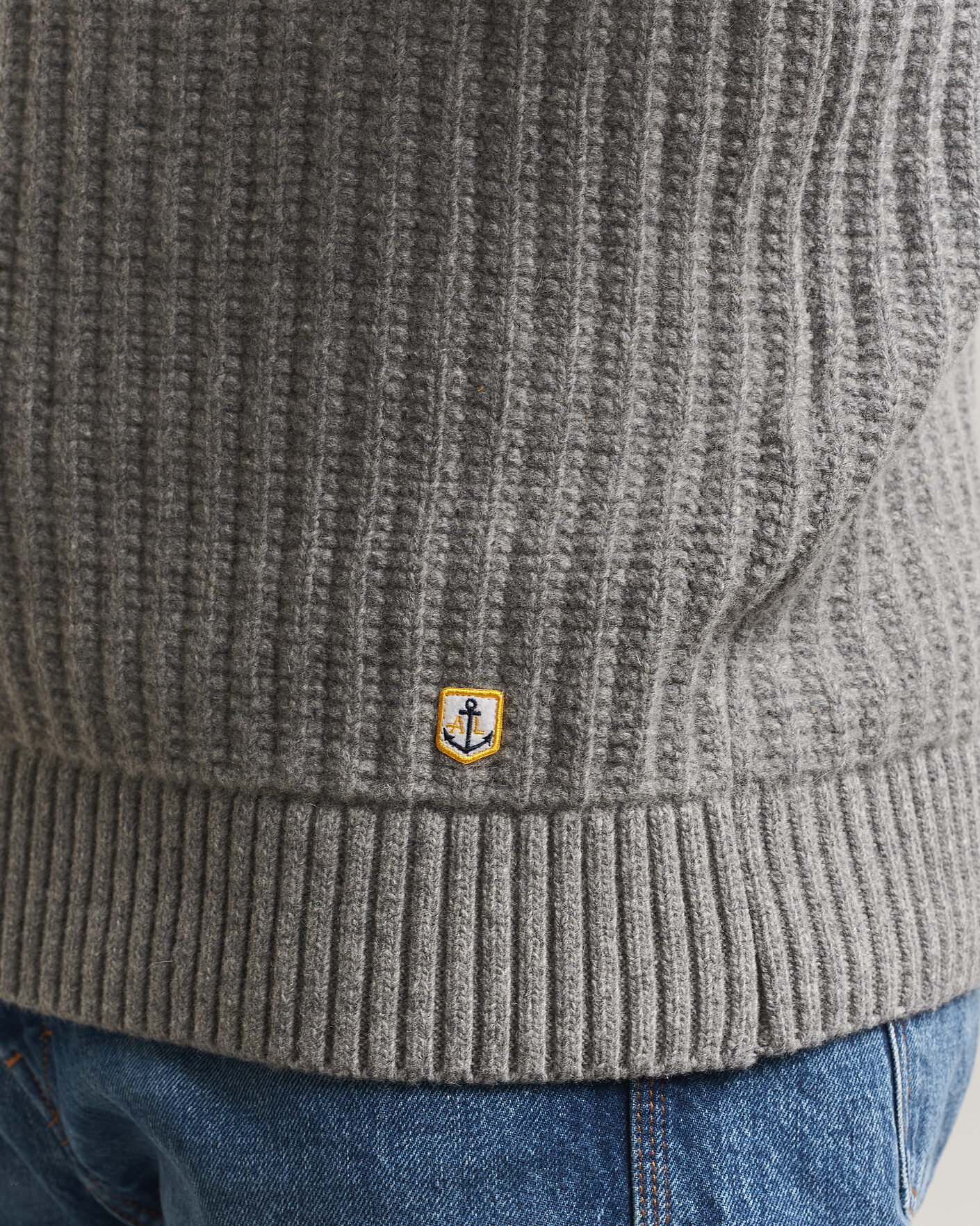 Herre | Gensere | Armor-lux | Wool Knitted Rollneck Slate