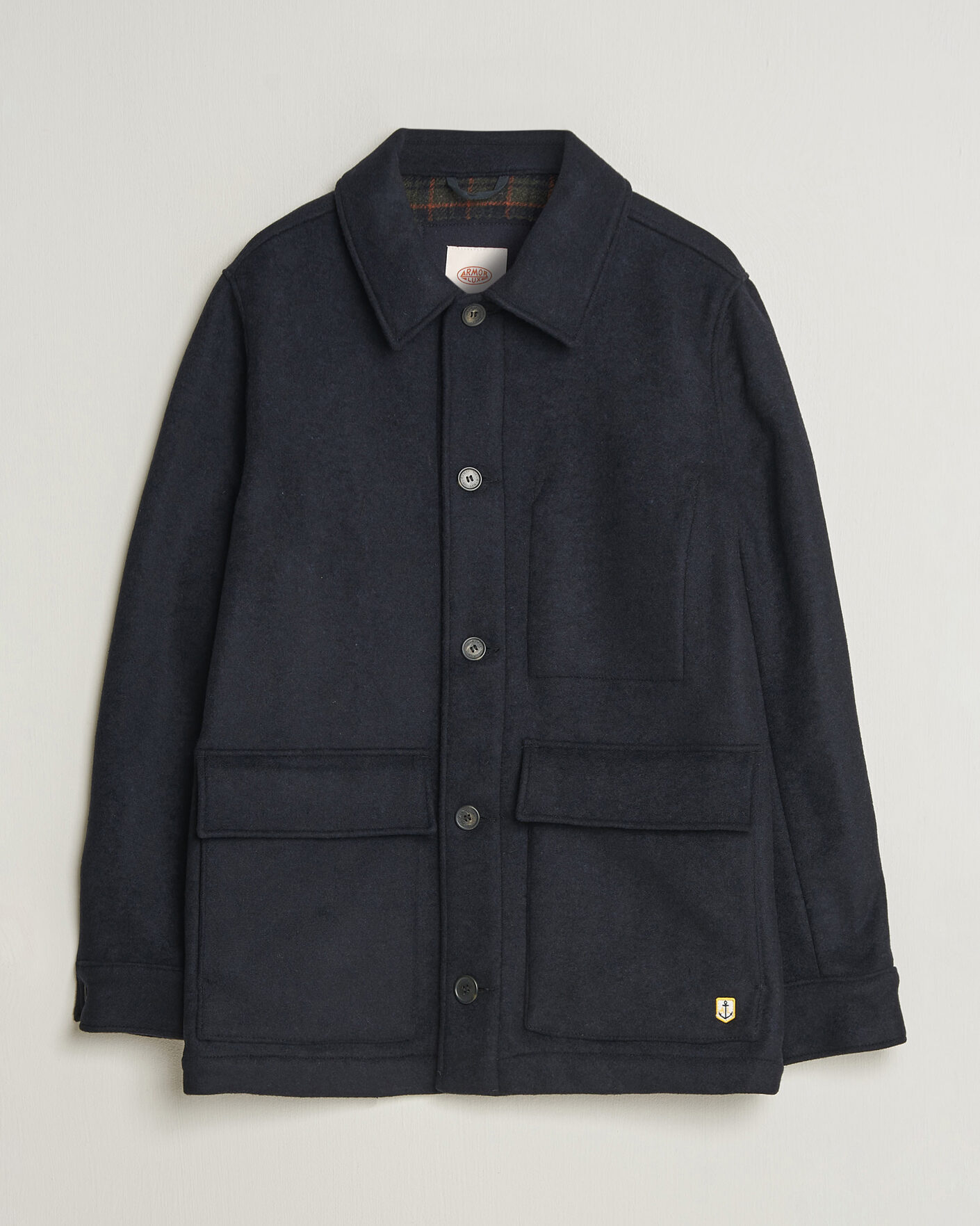 Herre | Jakker | Armor-lux | Wool Shirt Jacket Rich Navy