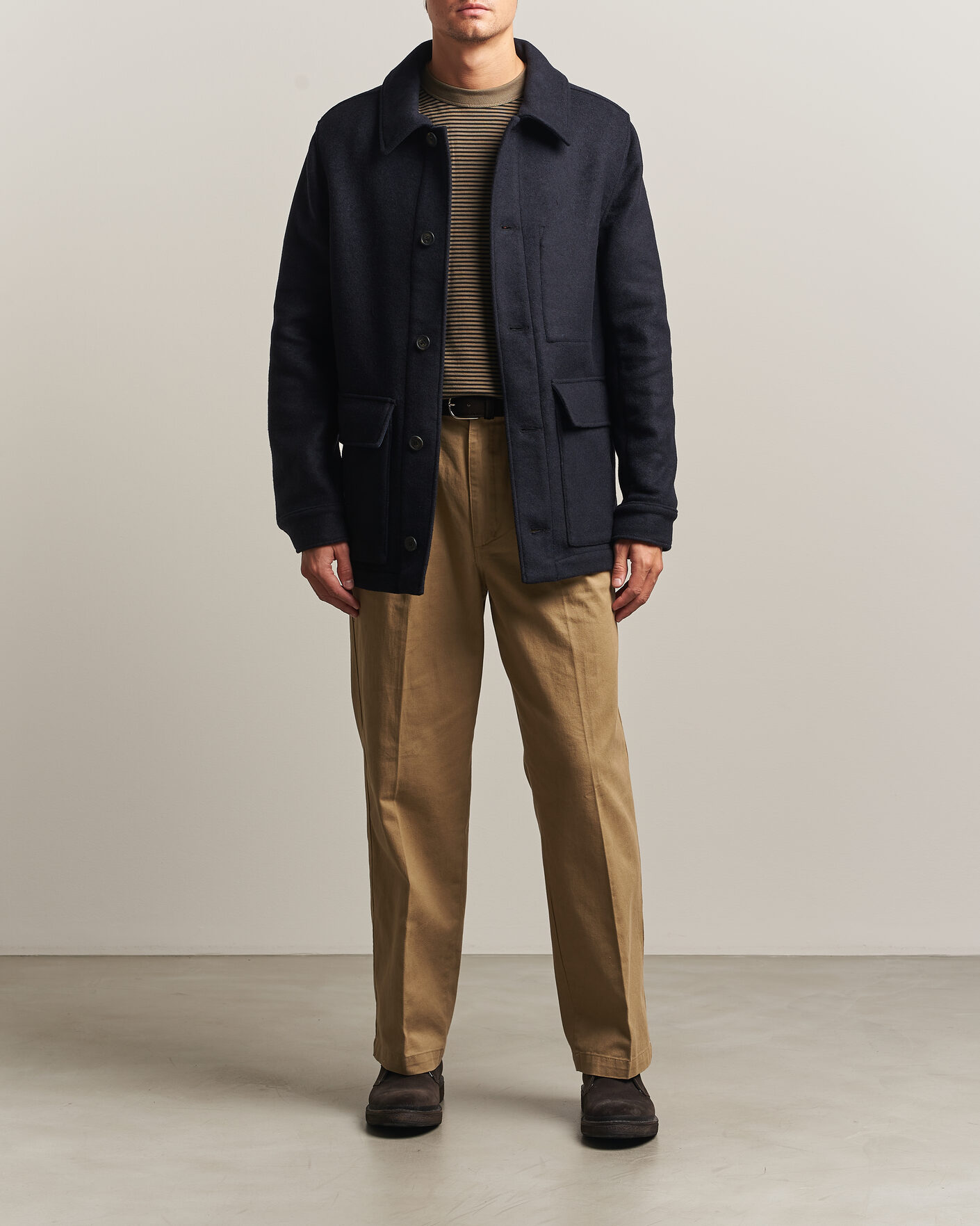 Herre | Jakker | Armor-lux | Wool Shirt Jacket Rich Navy