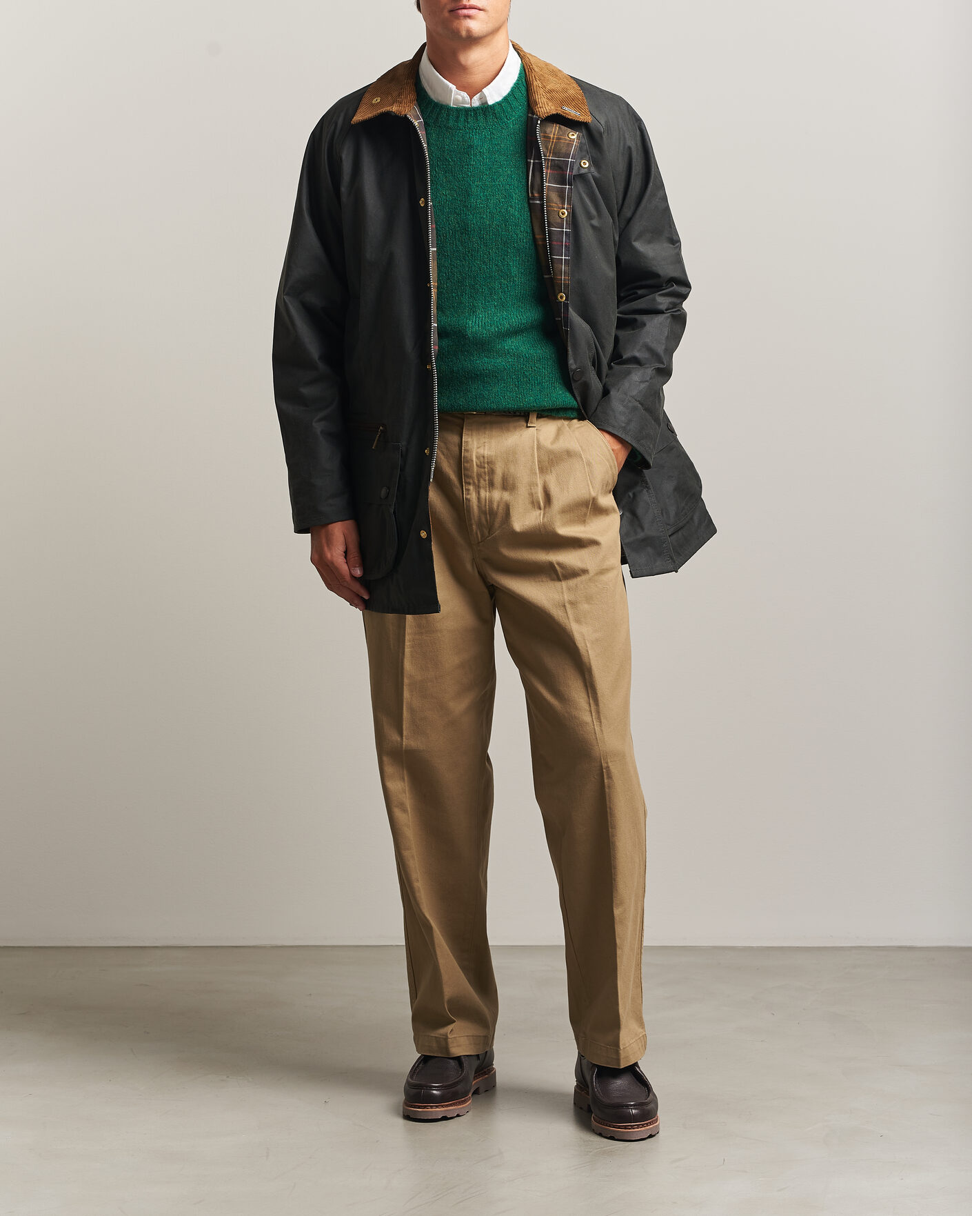 Herre | Jakker | Barbour Lifestyle | Icons Beaufort Wax Jacket Sage