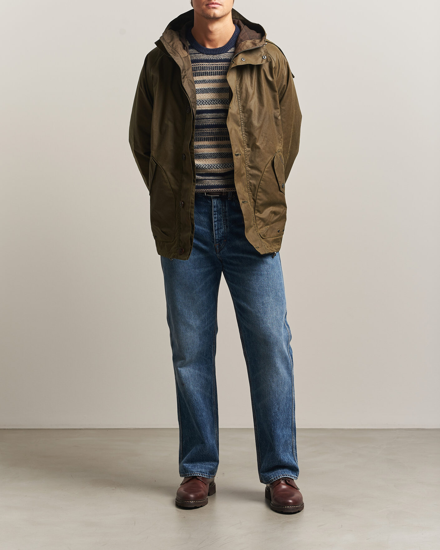 Herre | Jakker | Barbour Lifestyle | Re-Engineered Keiss Wax Parka Beech