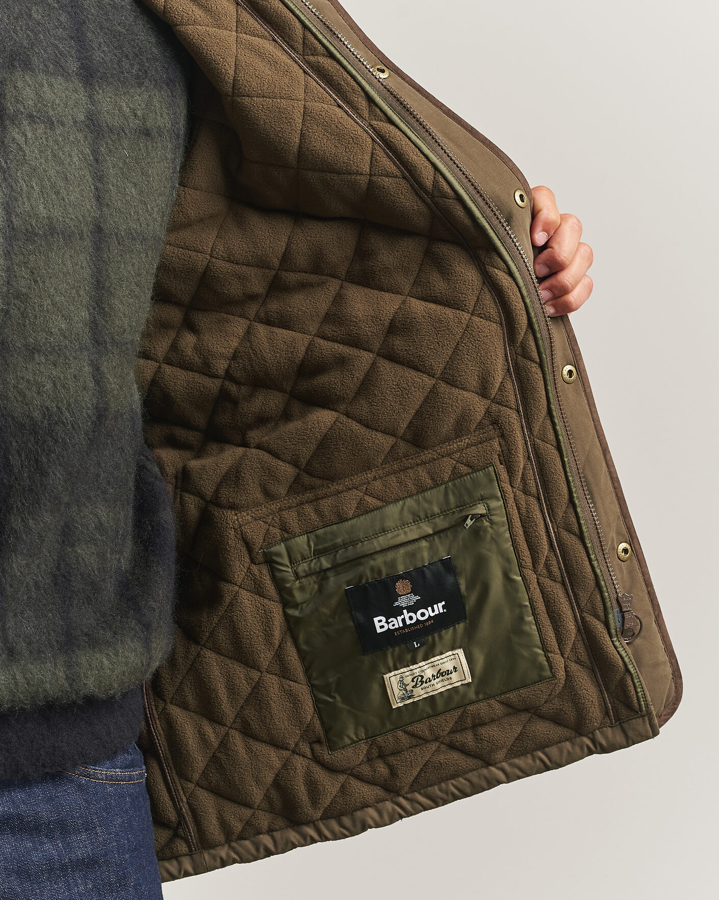 Herre | Jakker | Barbour Lifestyle | Thursby Polarquilt Jacket Dark Olive