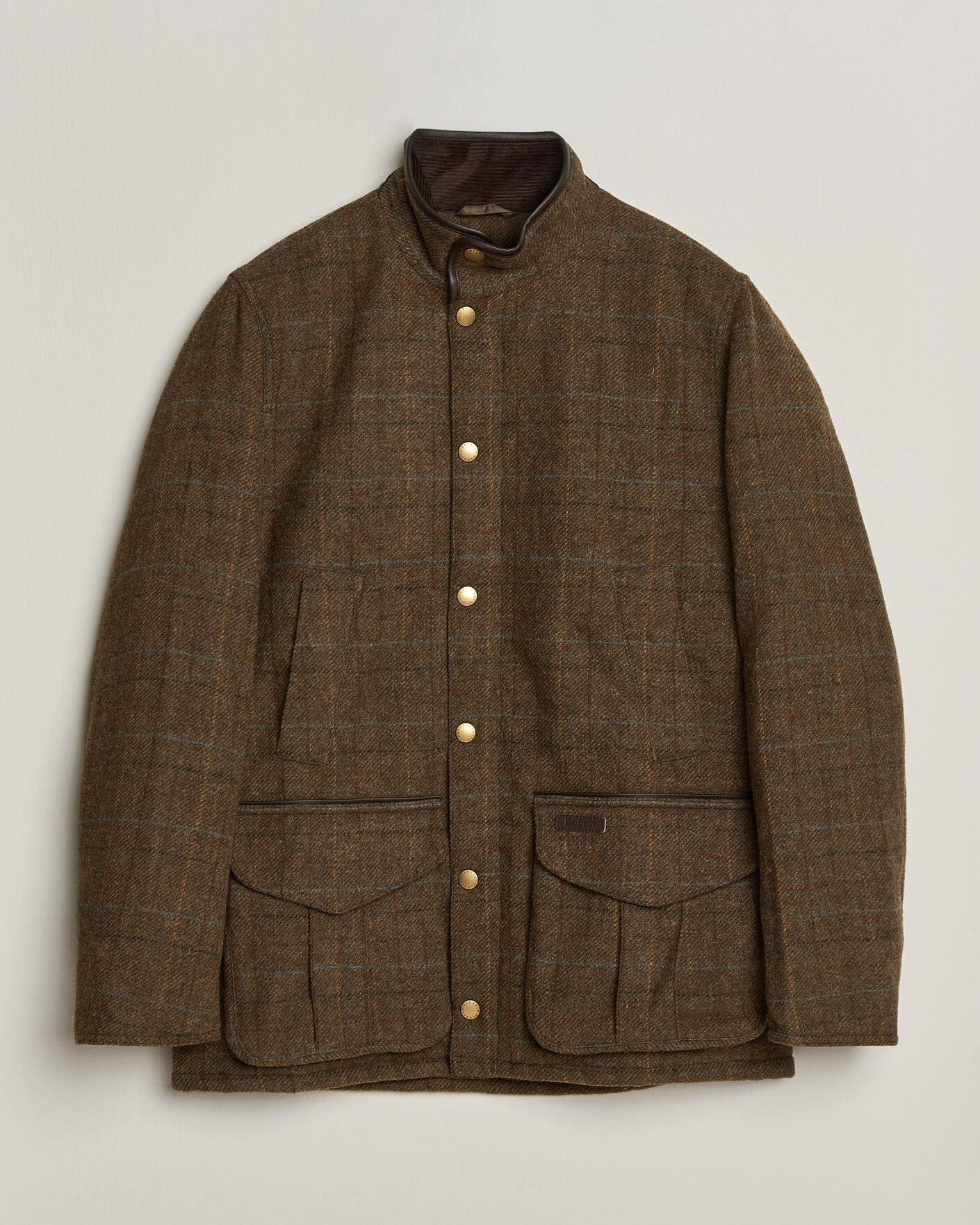 Herre | Jakker | Barbour Lifestyle | Hereford Tweed Wool Jacket Moss Green