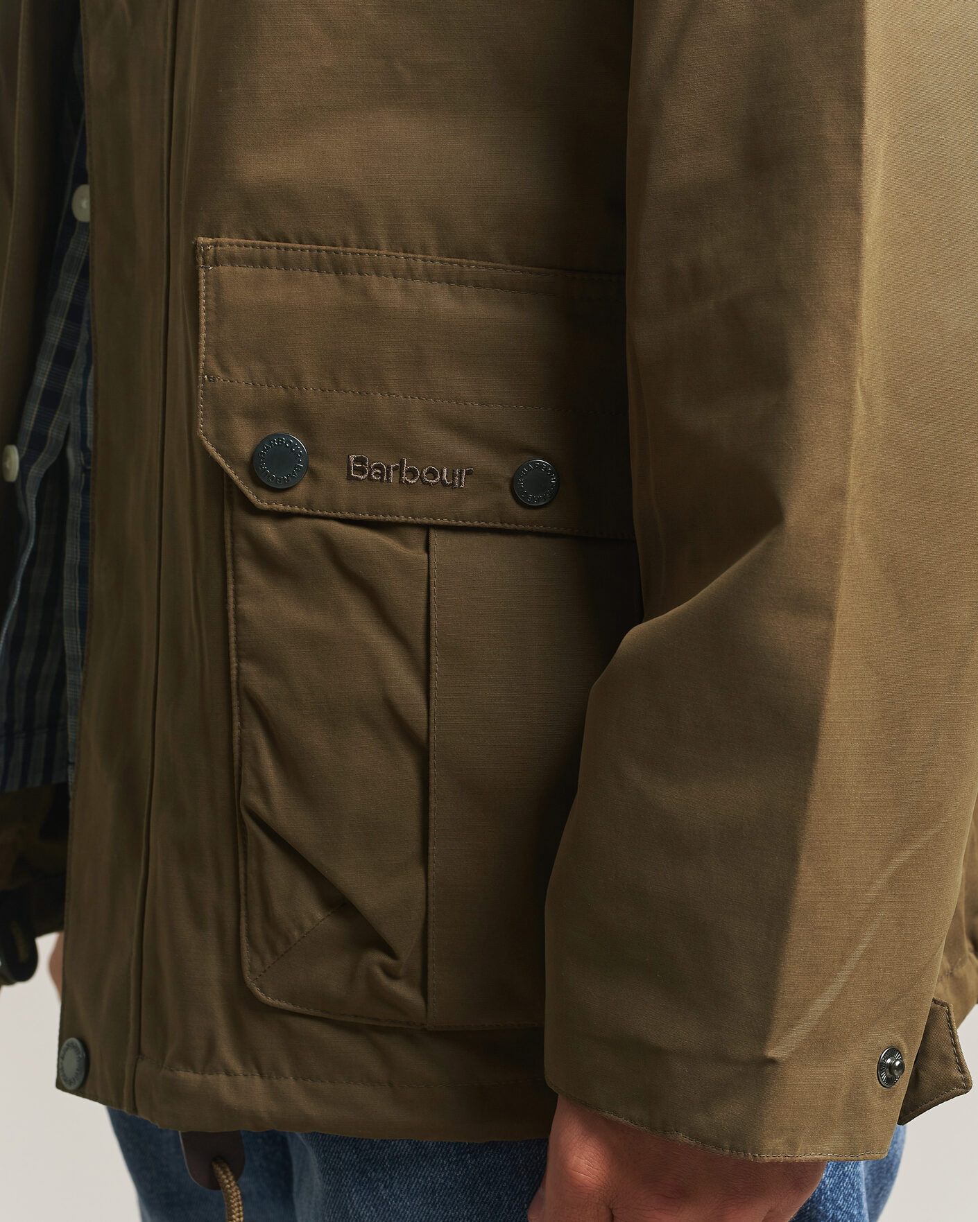 Herre | Jakker | Barbour Lifestyle | Re-Engineered Aikwood Waterproof Jacket Beech