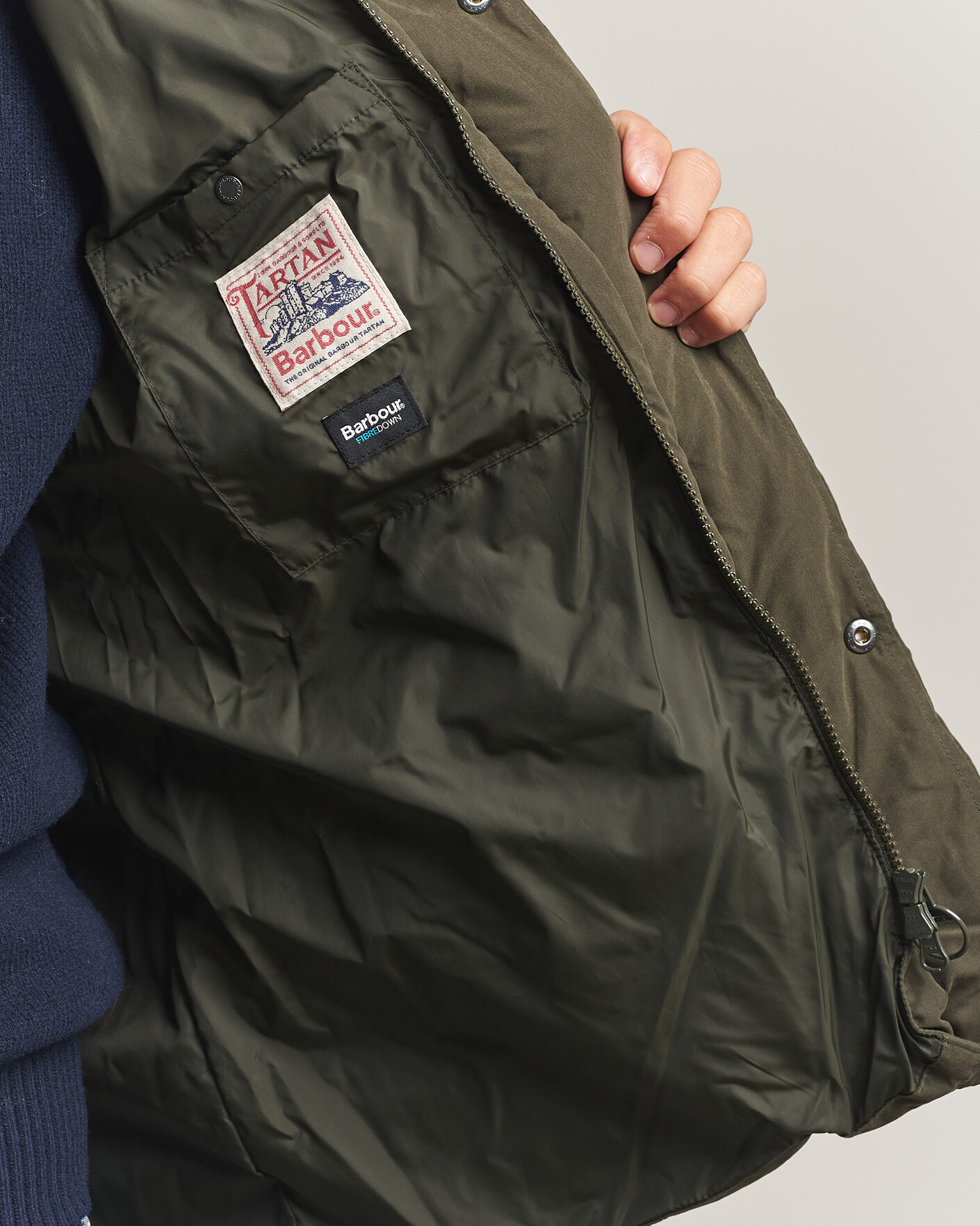 Herre | Vester | Barbour Lifestyle | Powell Puffer Gilet Dark Sage