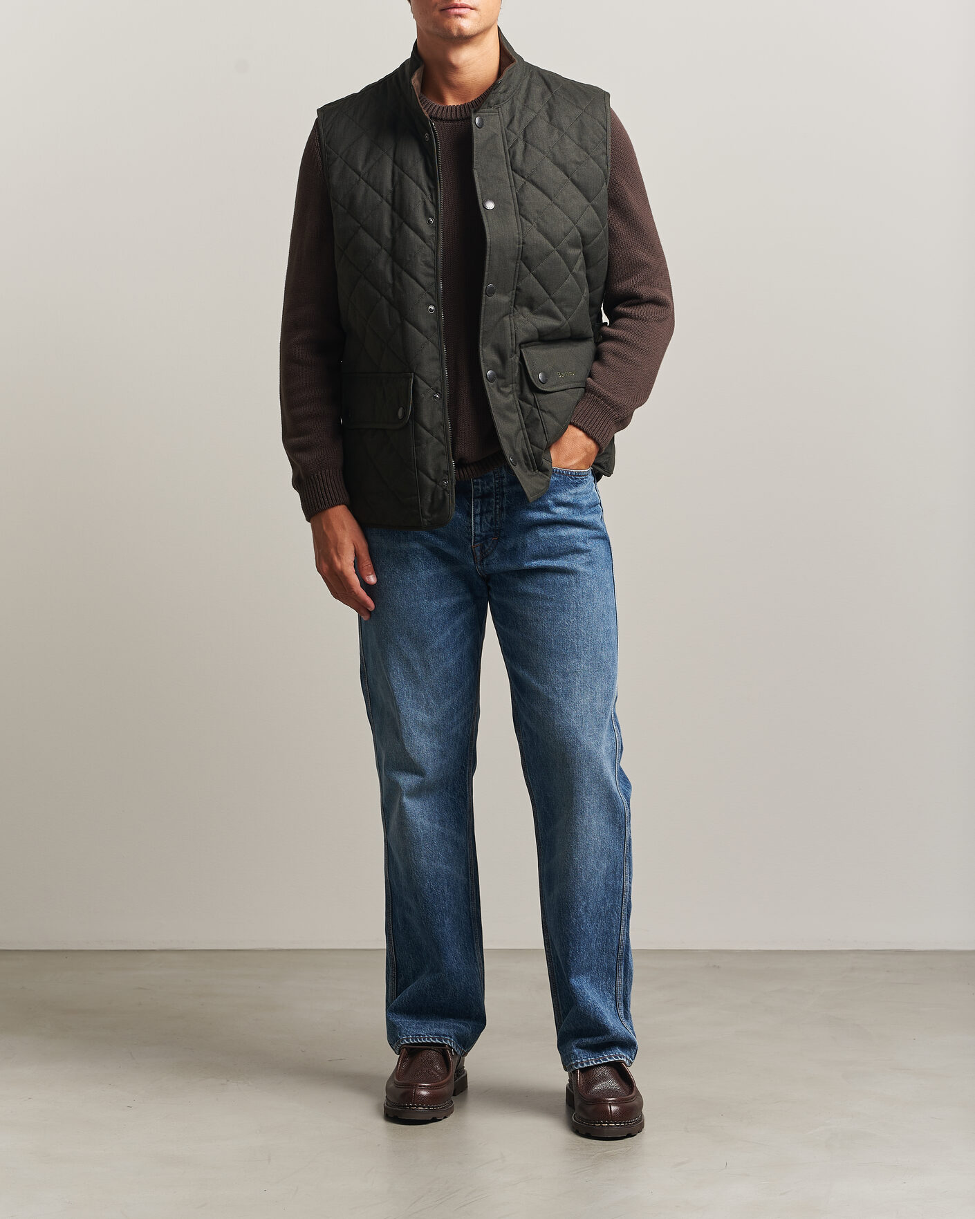 Herre | Vester | Barbour Lifestyle | Lux Lowerdale Gilet Dark Sage