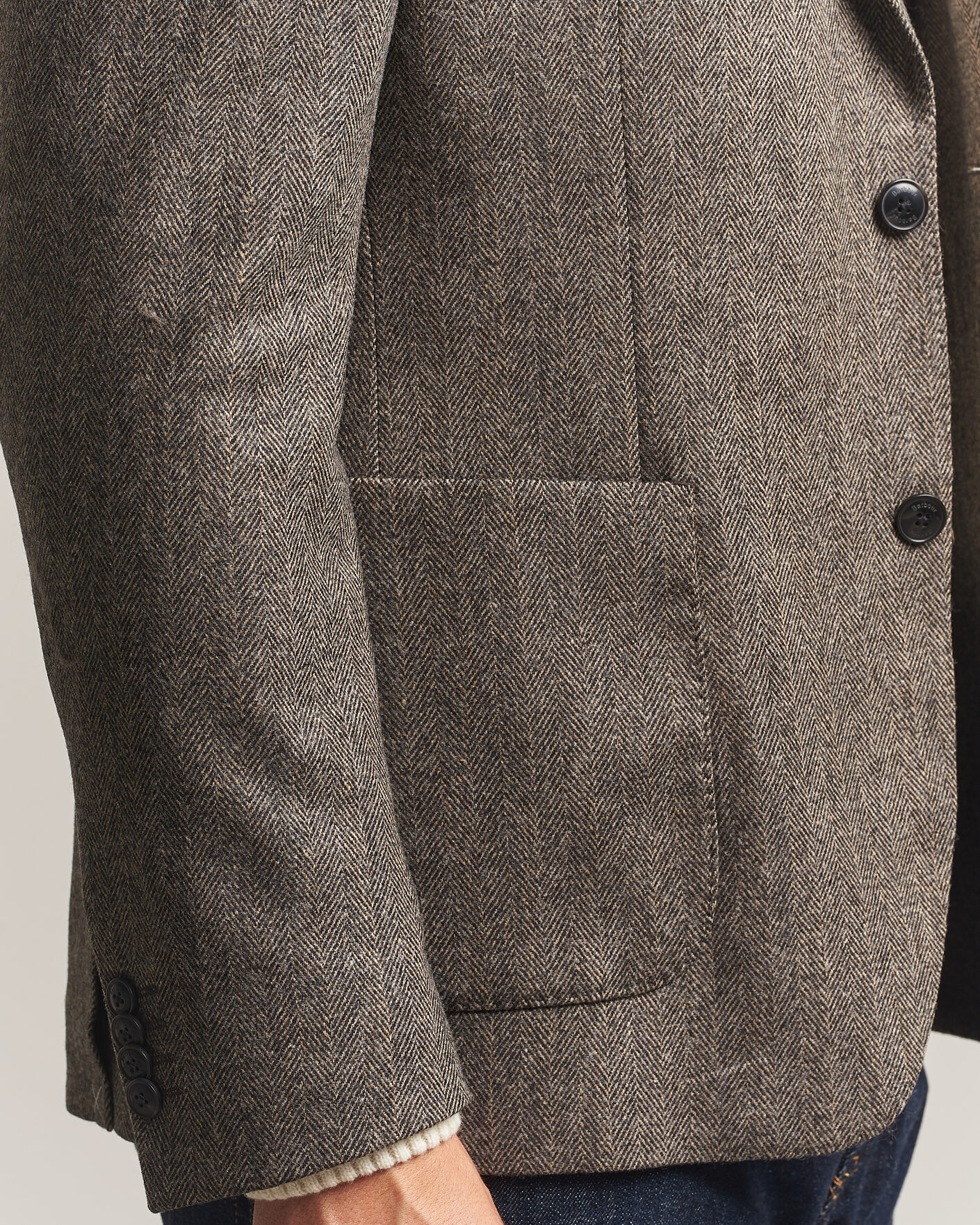 Herre | Dressjakker | Barbour Lifestyle | Fairford Herringbone Blazer Grey Marl