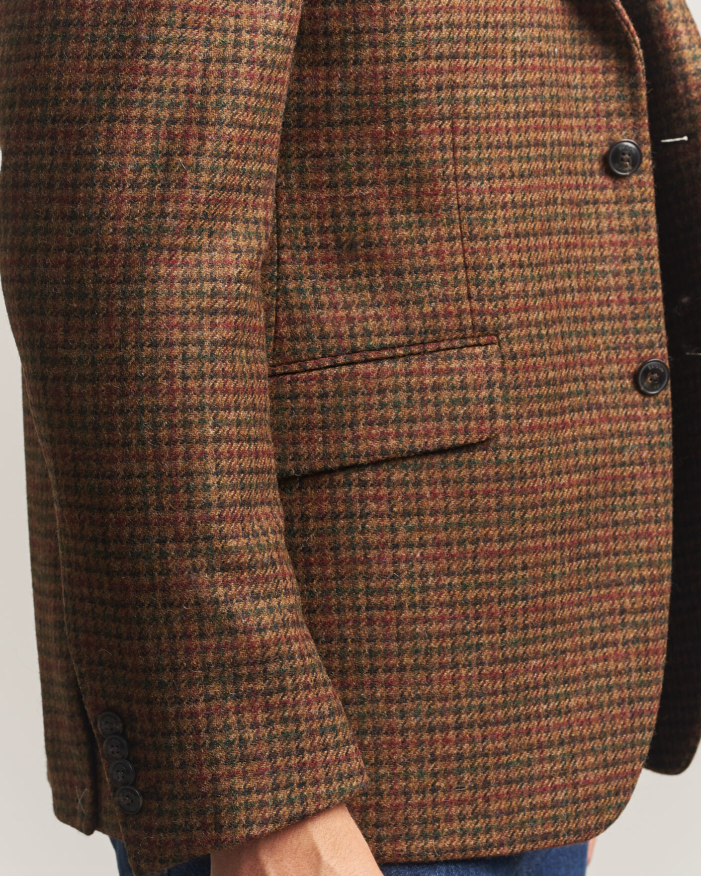 Herre | Dressjakker | Barbour Lifestyle | Tindle Moons Houndstooth Blazer Brown