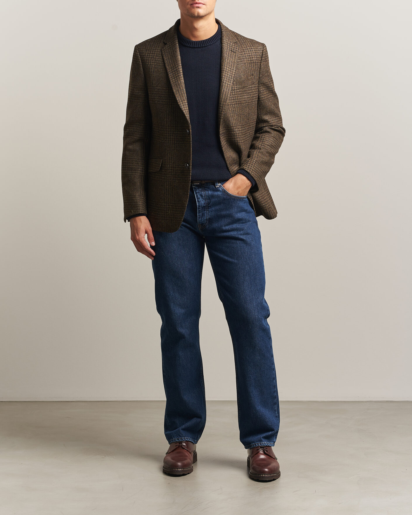 Herre | Dressjakker | Barbour Lifestyle | Bryson Moons Check Blazer Brown