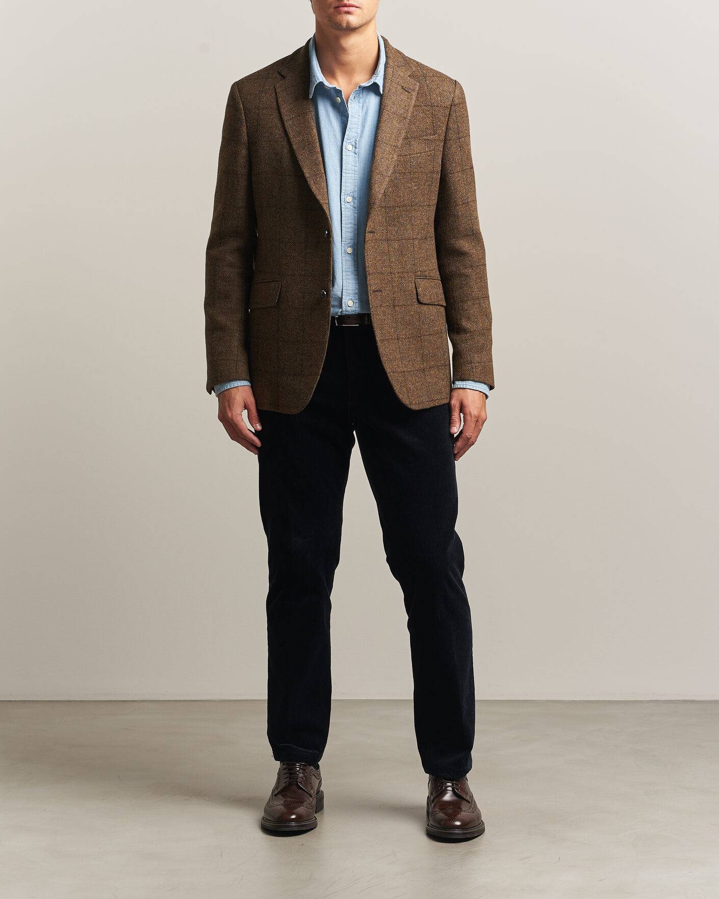 Herre | Dressjakker | Barbour Lifestyle | Gosforth Moons Checked Blazer Brown