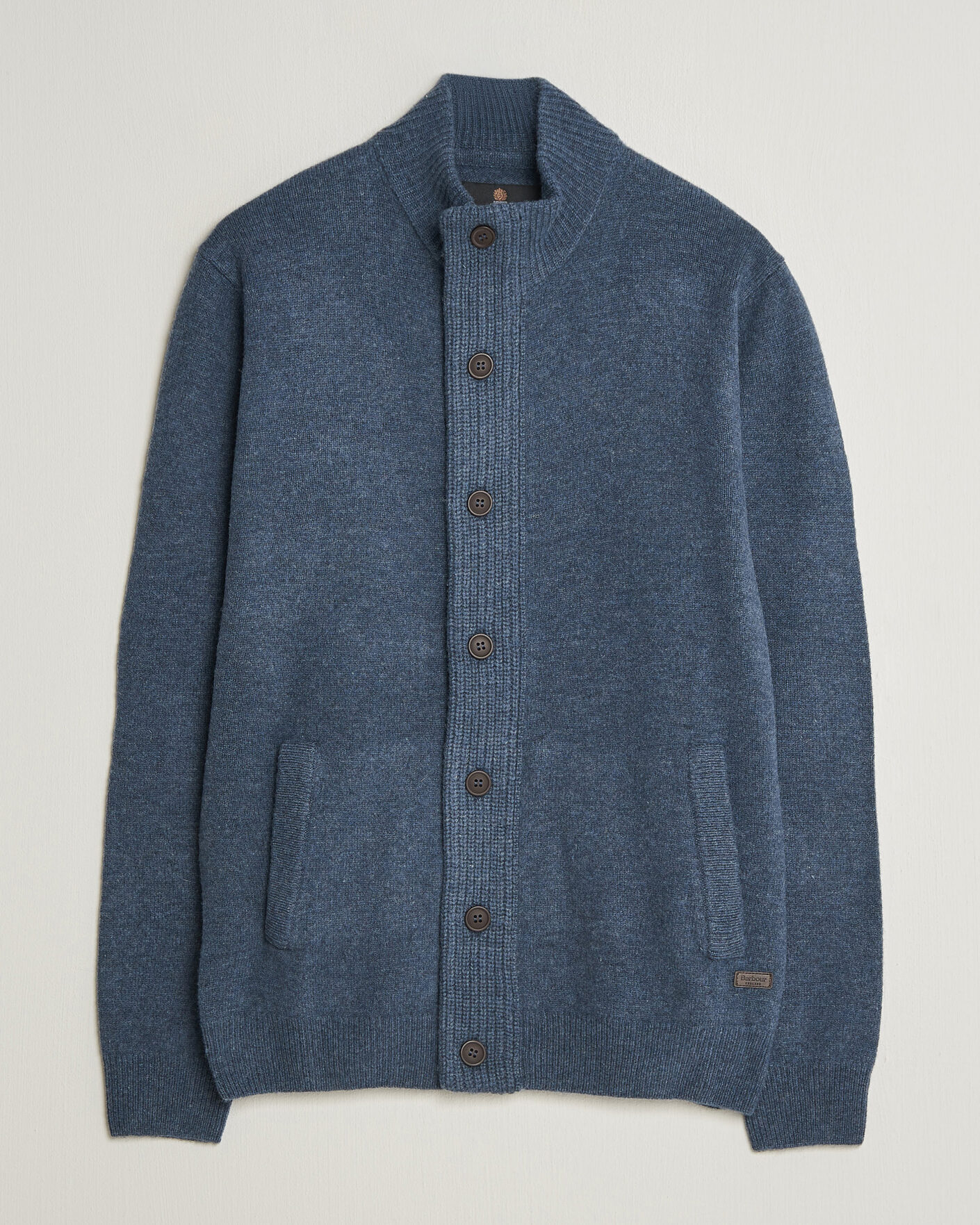 Herre | Gensere | Barbour Lifestyle | Essential Patch Zip Through Cardigan Dark Indigo