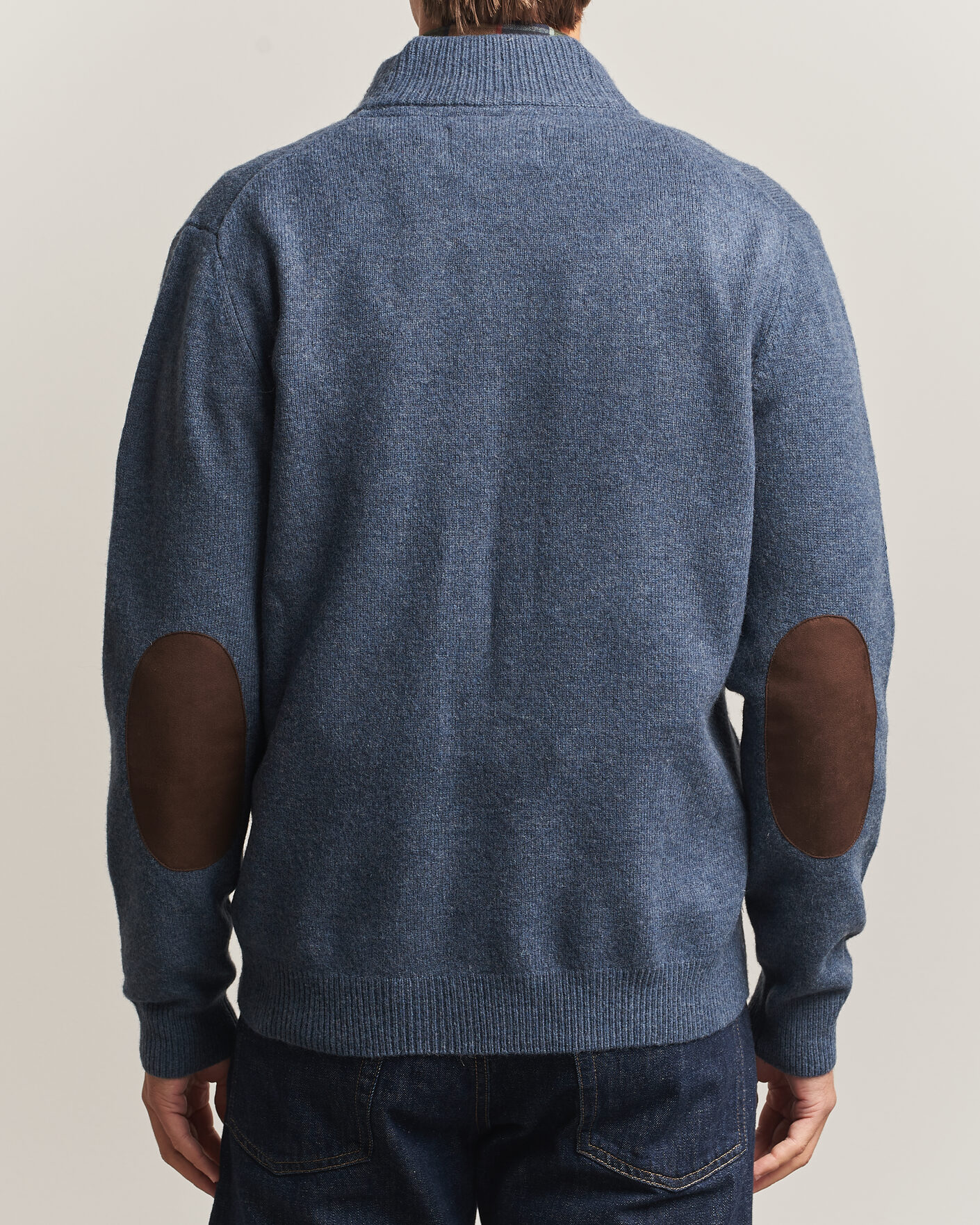 Herre | Gensere | Barbour Lifestyle | Essential Patch Zip Through Cardigan Dark Indigo