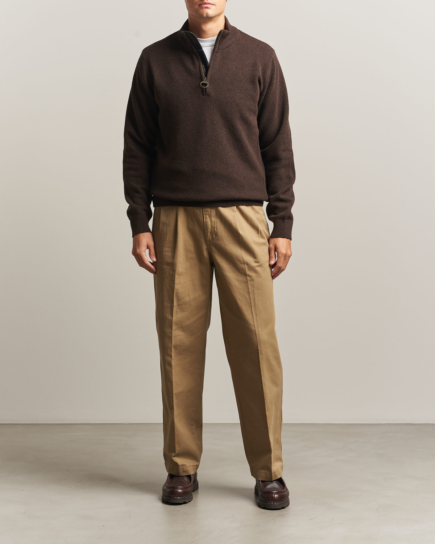 Herre | Gensere | Barbour Lifestyle | Holden Half Zip Dark Oak