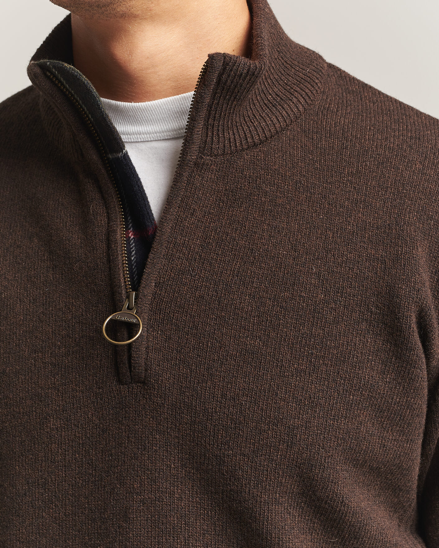 Herre | Gensere | Barbour Lifestyle | Holden Half Zip Dark Oak