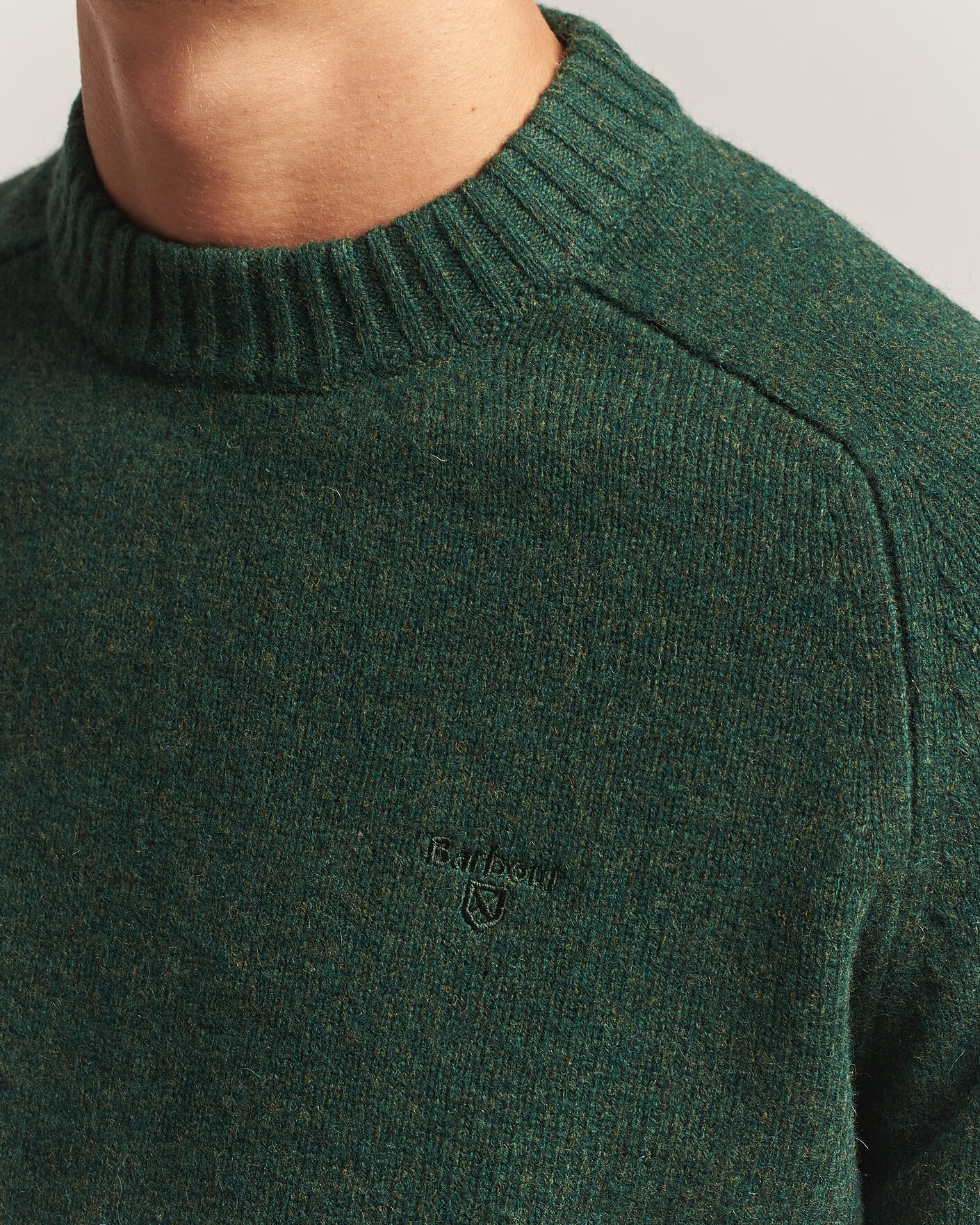 Herre | Gensere | Barbour Lifestyle | Newtown Lambswool Crewneck Sage