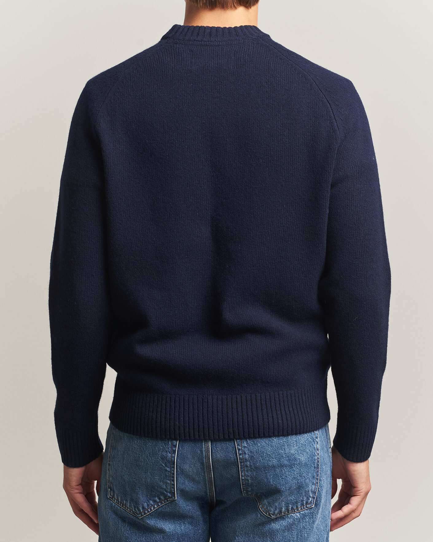 Herre | Gensere | Barbour Lifestyle | Newtown Lambswool Crewneck Navy