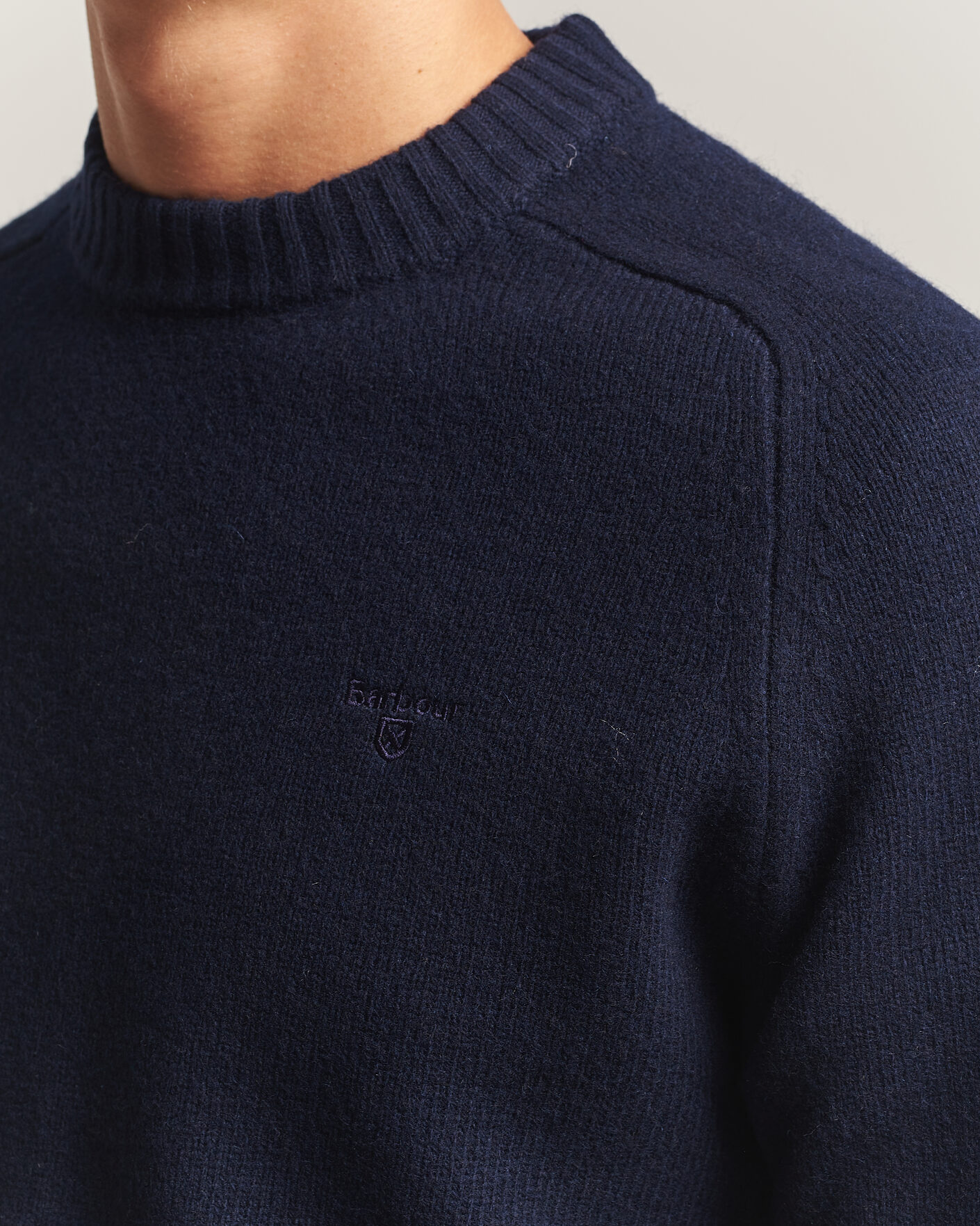 Herre | Gensere | Barbour Lifestyle | Newtown Lambswool Crewneck Navy