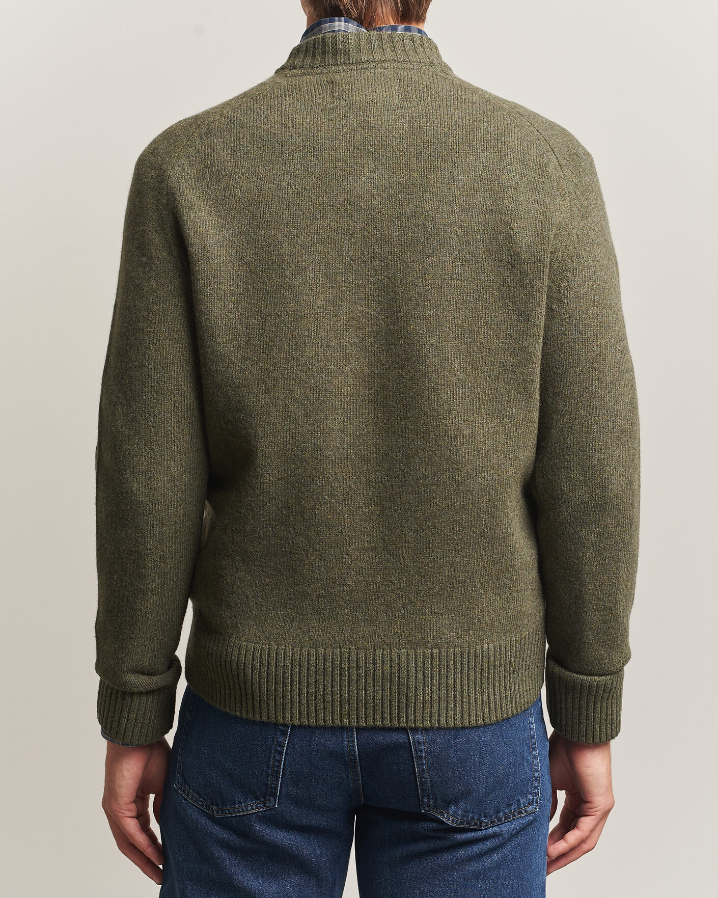 Herre | Gensere | Barbour Lifestyle | Newtown Lambswool Crewneck Olive