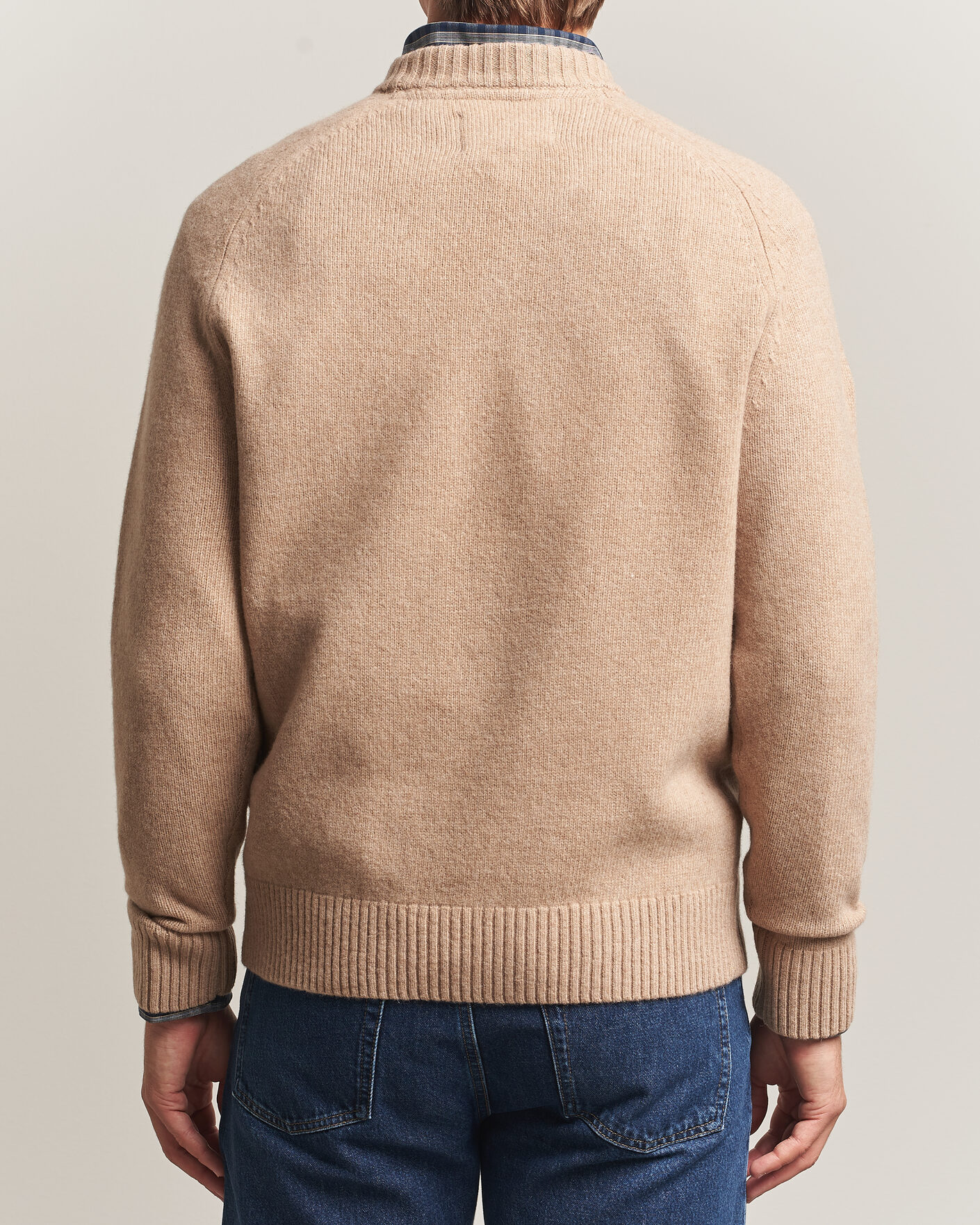 Herre | Gensere | Barbour Lifestyle | Newtown Lambswool Crewneck Stone