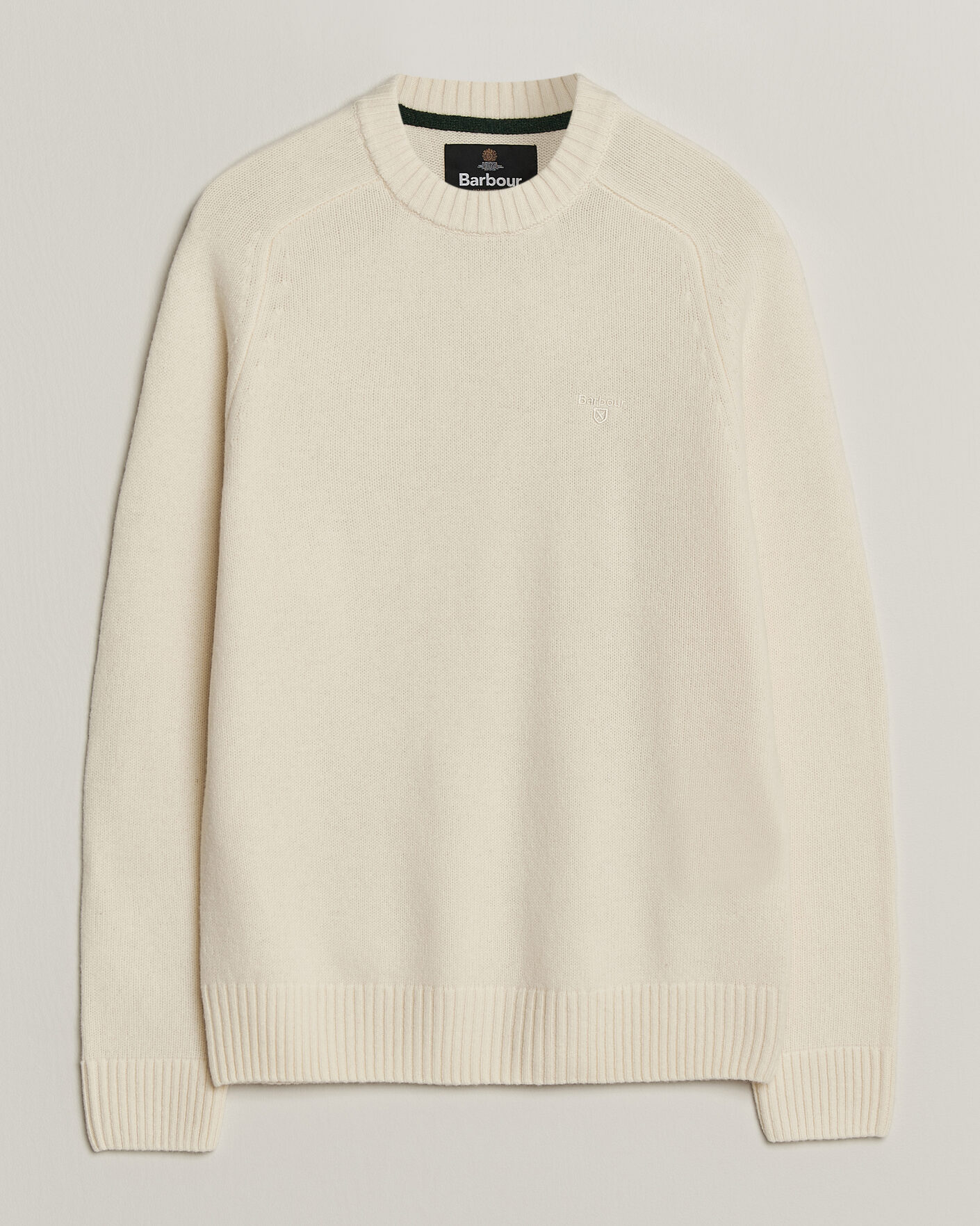 Herre | Gensere | Barbour Lifestyle | Newtown Lambswool Crewneck Antique White