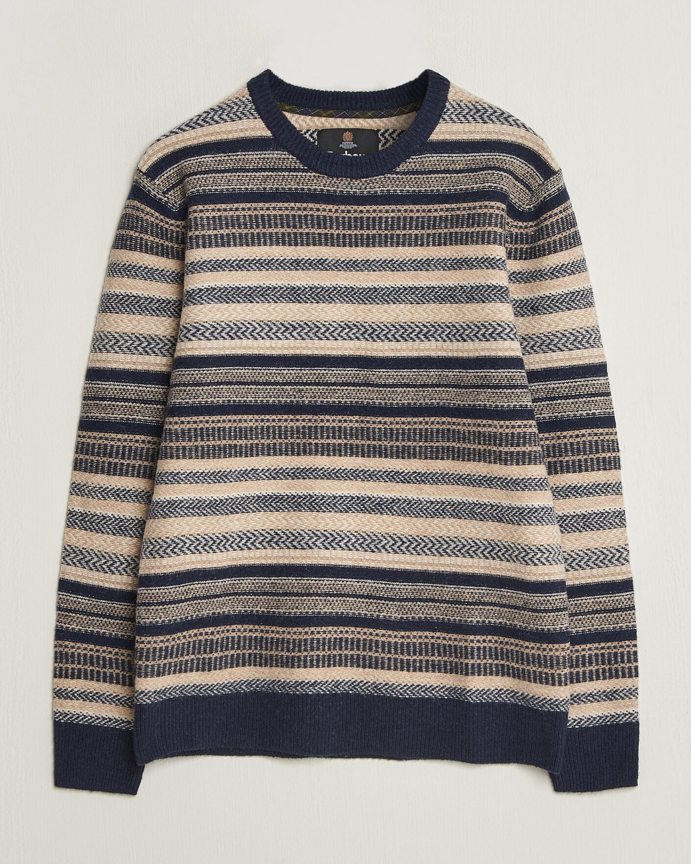 Herre | Gensere | Barbour Lifestyle | Histed Fairisle Crew Navy