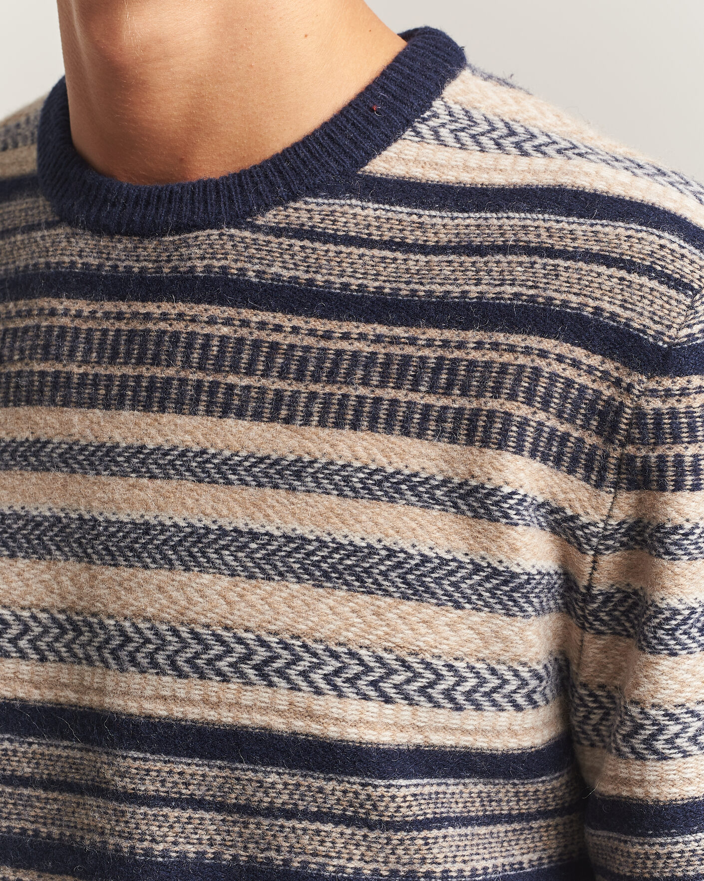Herre | Gensere | Barbour Lifestyle | Histed Fairisle Crew Navy