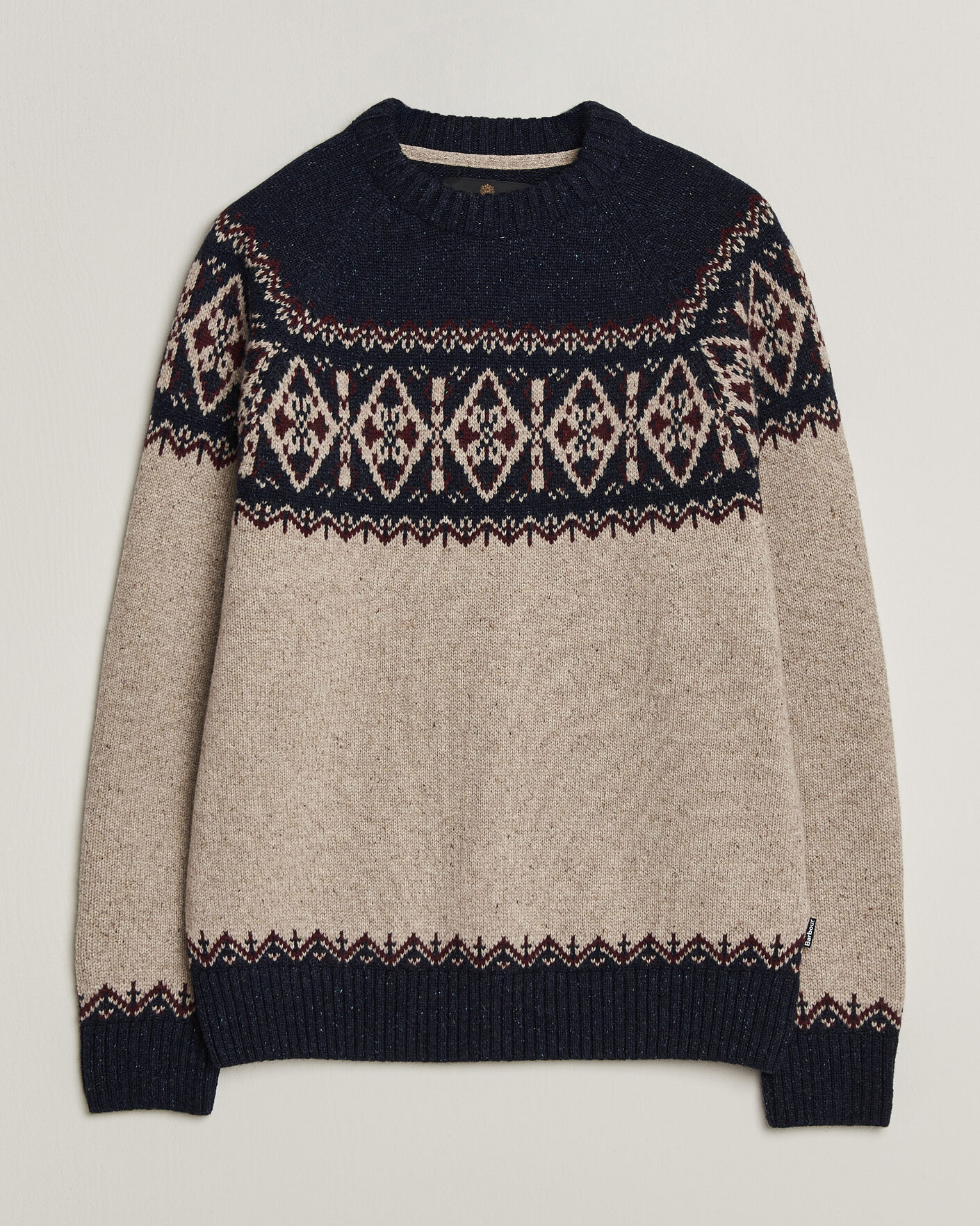 Herre | Gensere | Barbour Lifestyle | Tisbury Fairisle Crew Navy