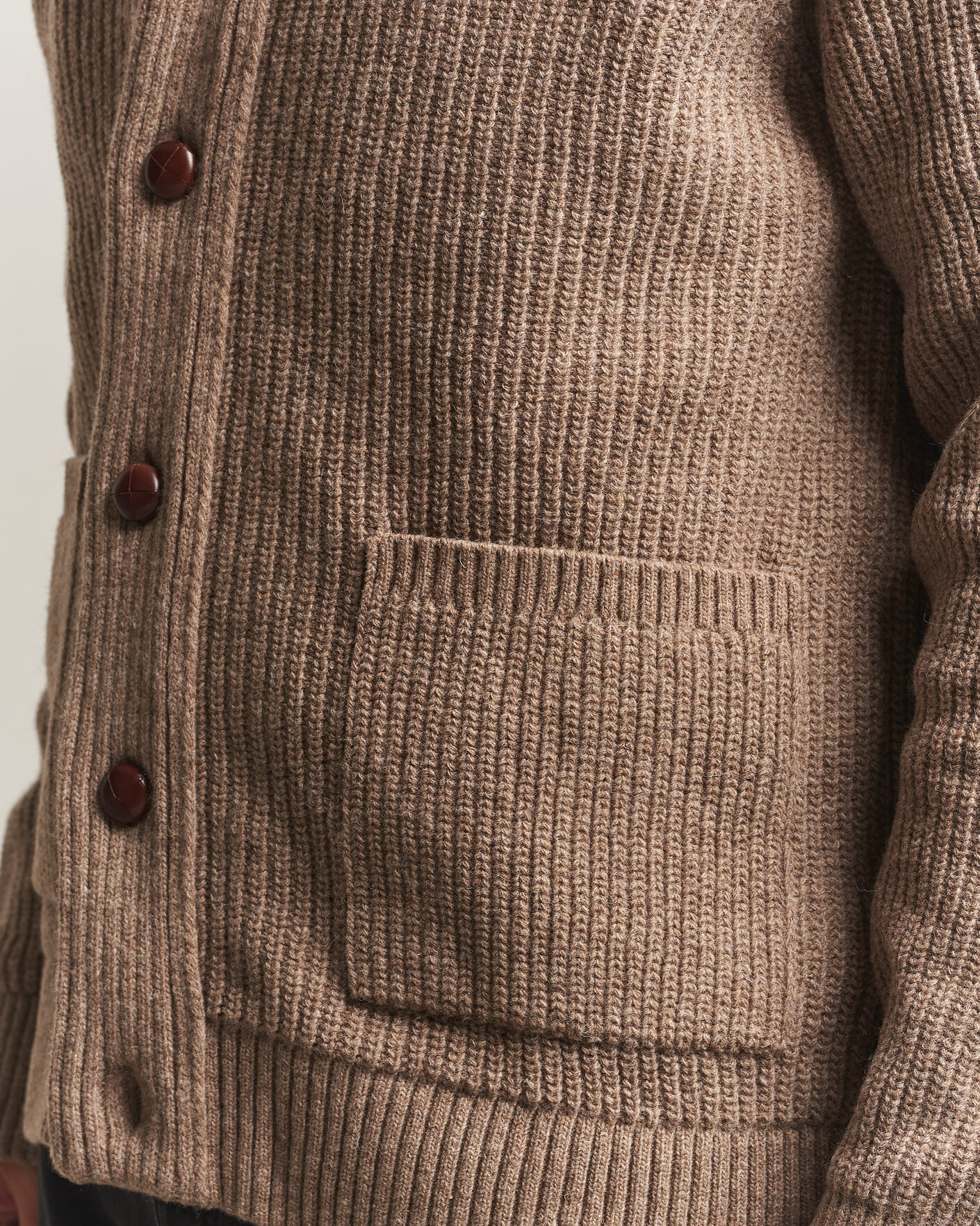 Herre | Gensere | Barbour Lifestyle | Hartland Knitted Shawl Cardigan Stone