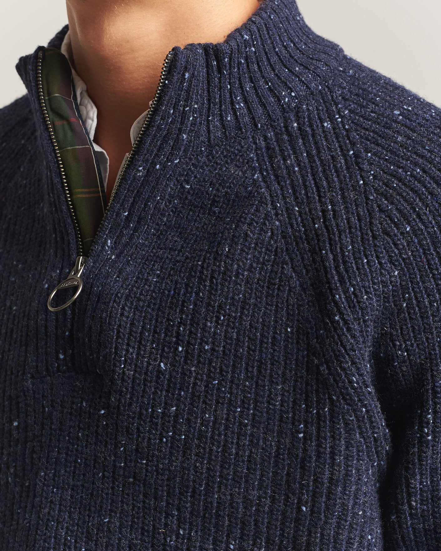 Herre | Gensere | Barbour Lifestyle | Essentials Donegal Half Zip Navy