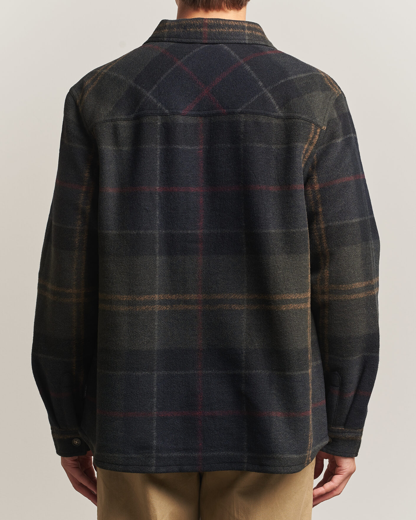 Herre | Skjorter | Barbour Lifestyle | Woodlane Brushed Check Overshirt Shadow Classic