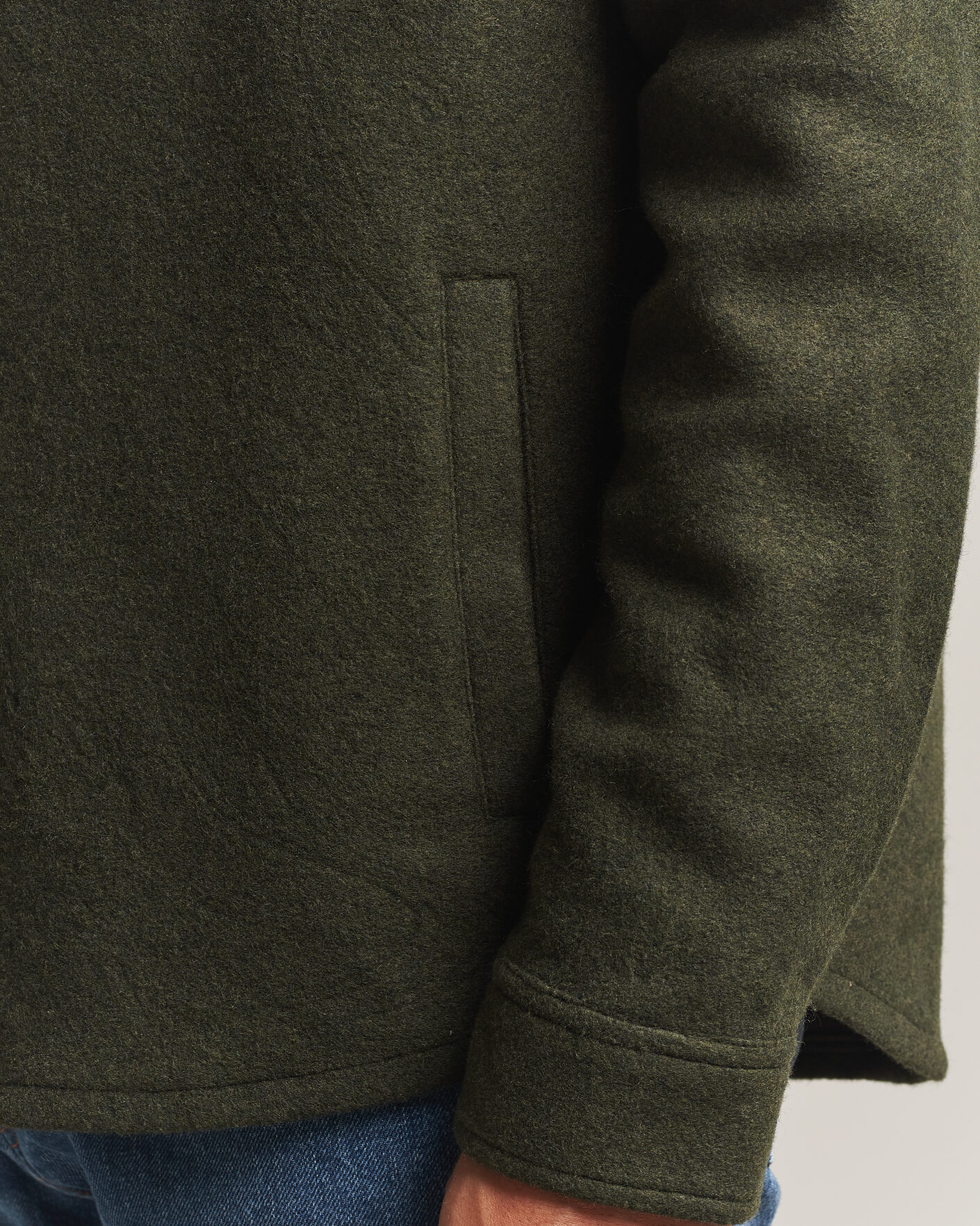 Herre | Skjorter | Barbour Lifestyle | Marltown Tailored Wool Blend Overshirt Sage