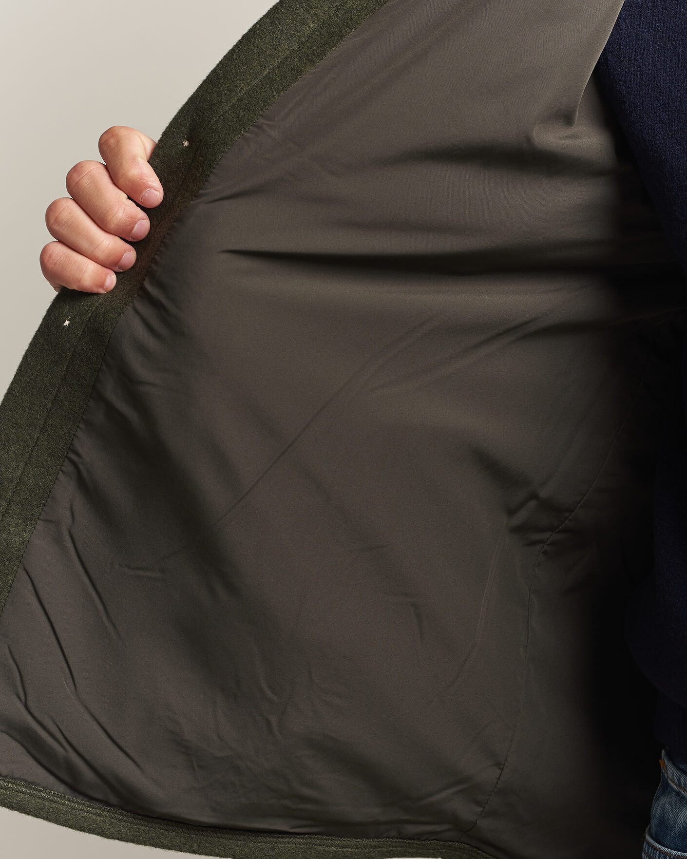 Herre | Skjorter | Barbour Lifestyle | Marltown Tailored Wool Blend Overshirt Sage
