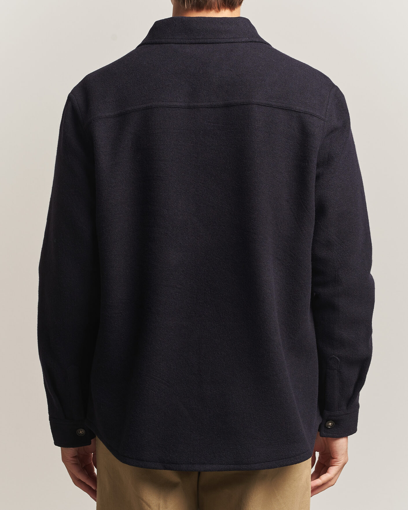 Herre | Skjorter | Barbour Lifestyle | Marltown Tailored Wool Blend Overshirt Navy