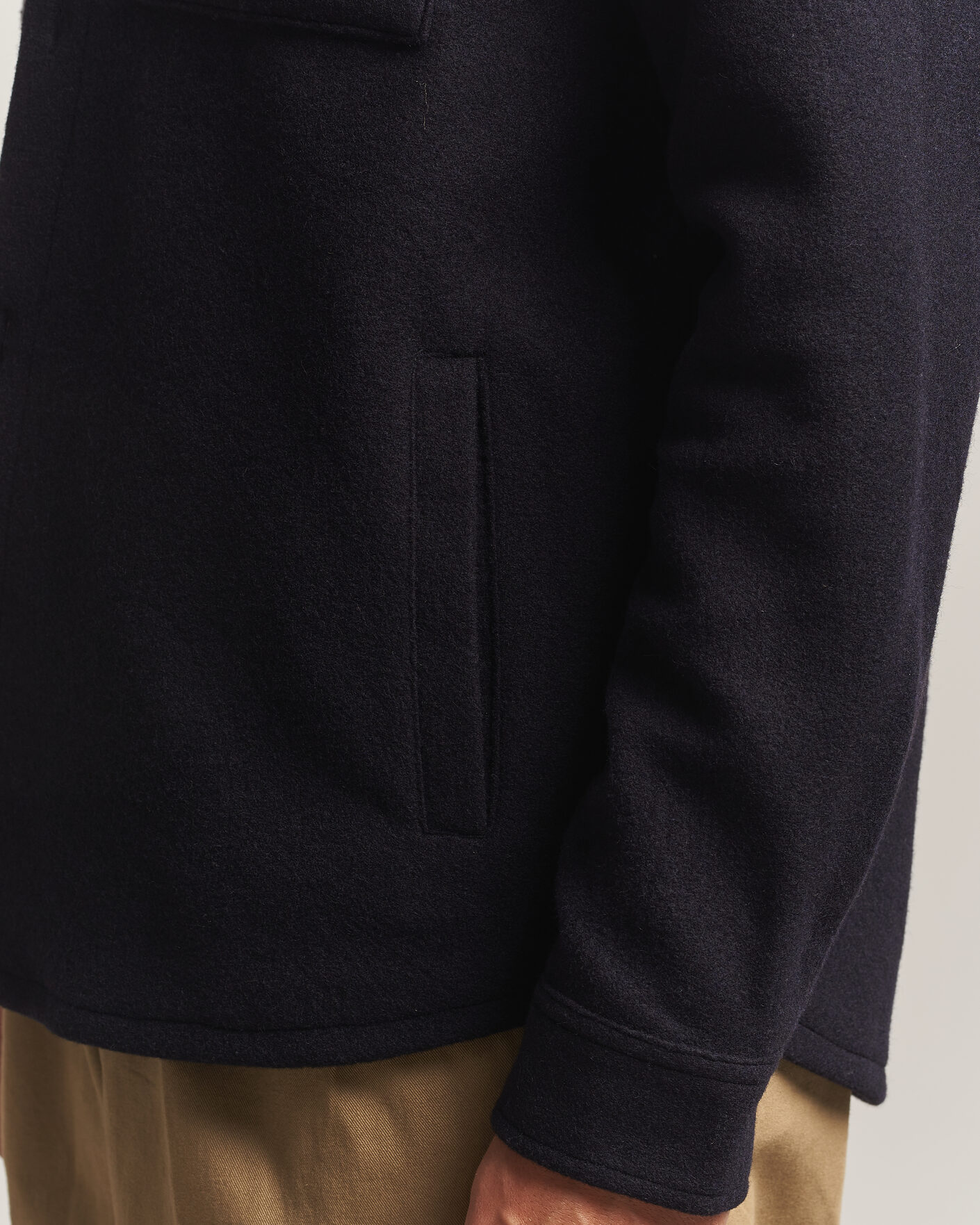 Herre | Skjorter | Barbour Lifestyle | Marltown Tailored Wool Blend Overshirt Navy