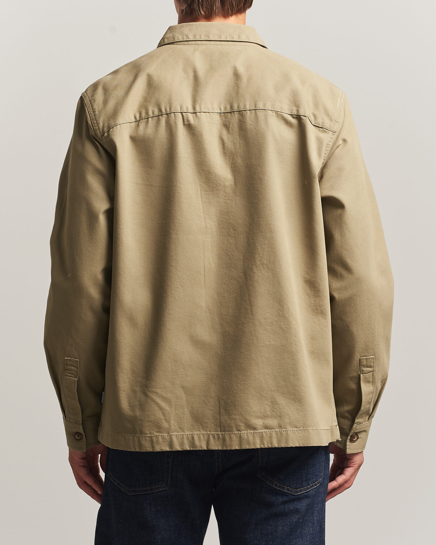 Herre | Skjorter | Barbour Lifestyle | Tartan trimed Washed Overshirt Mushroom