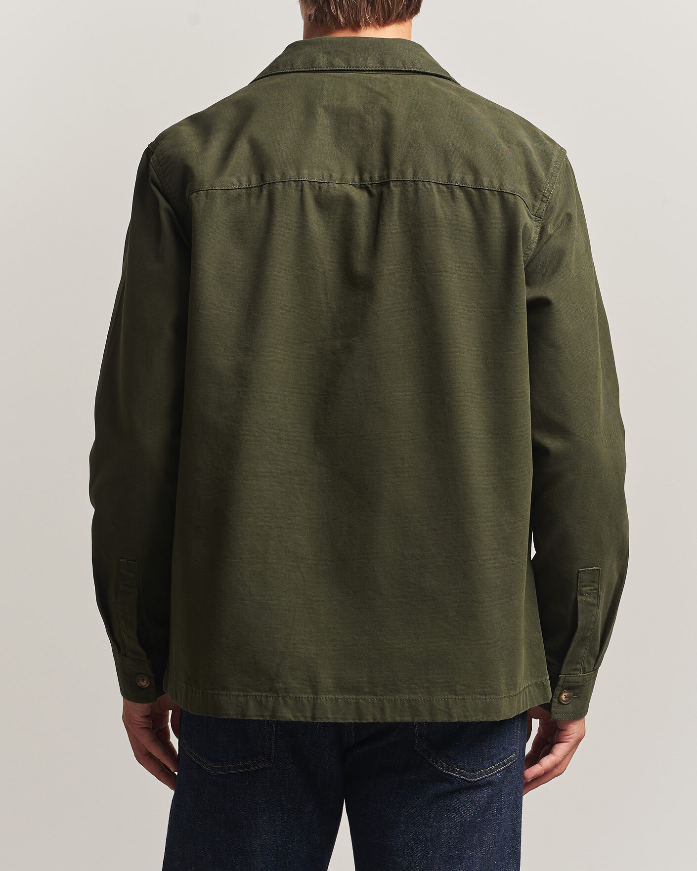 Herre | Skjorter | Barbour Lifestyle | Tartan trimed Washed Overshirt Sage