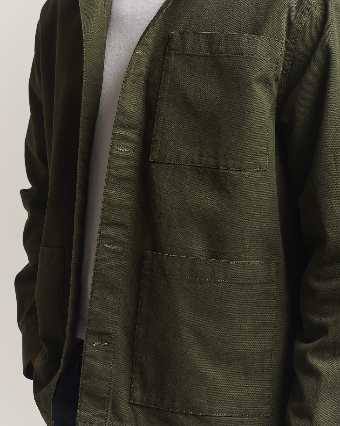 Herre | Skjorter | Barbour Lifestyle | Tartan trimed Washed Overshirt Sage
