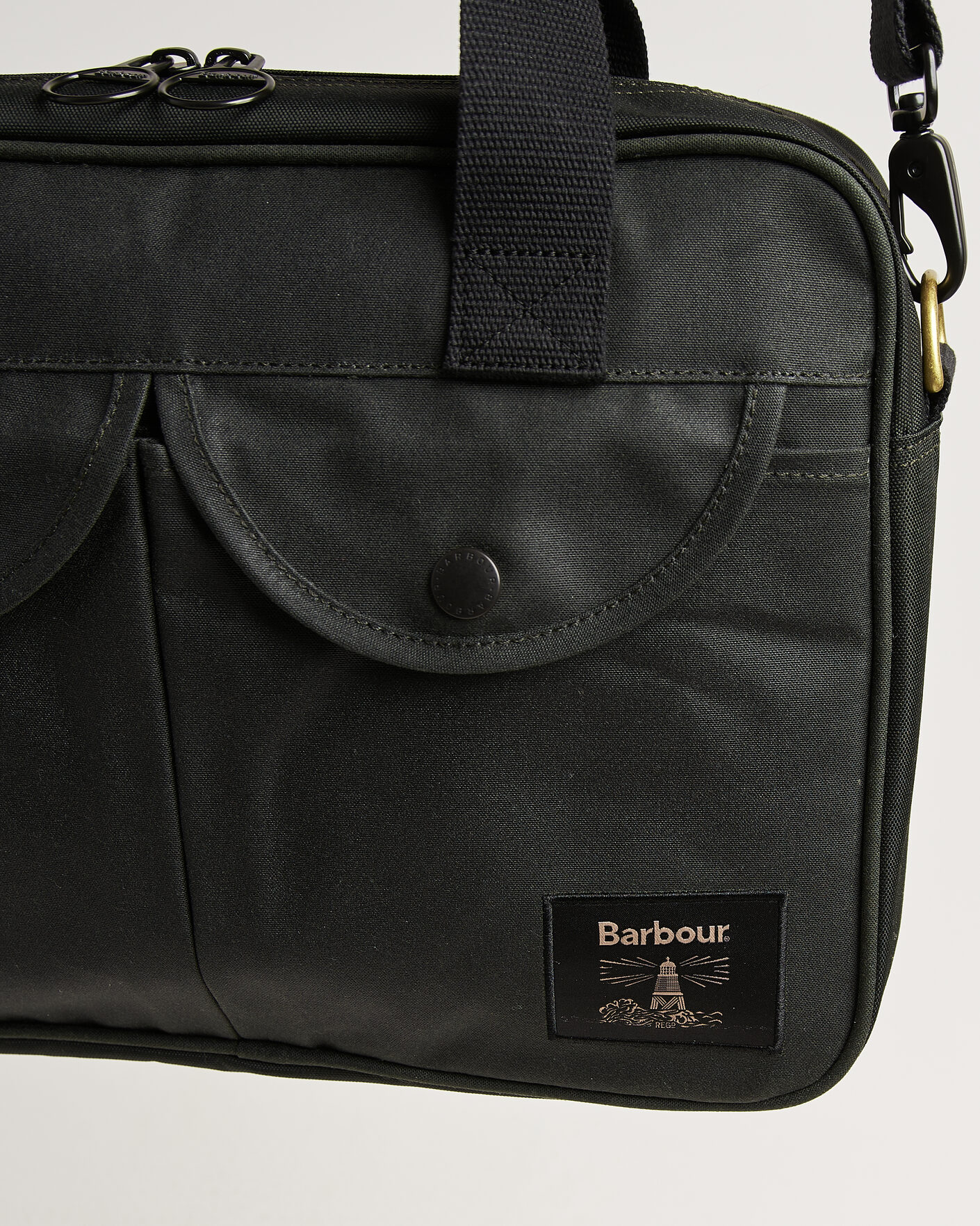 Herre | Vesker | Barbour Lifestyle | Field Wax Laptop Bag Sage