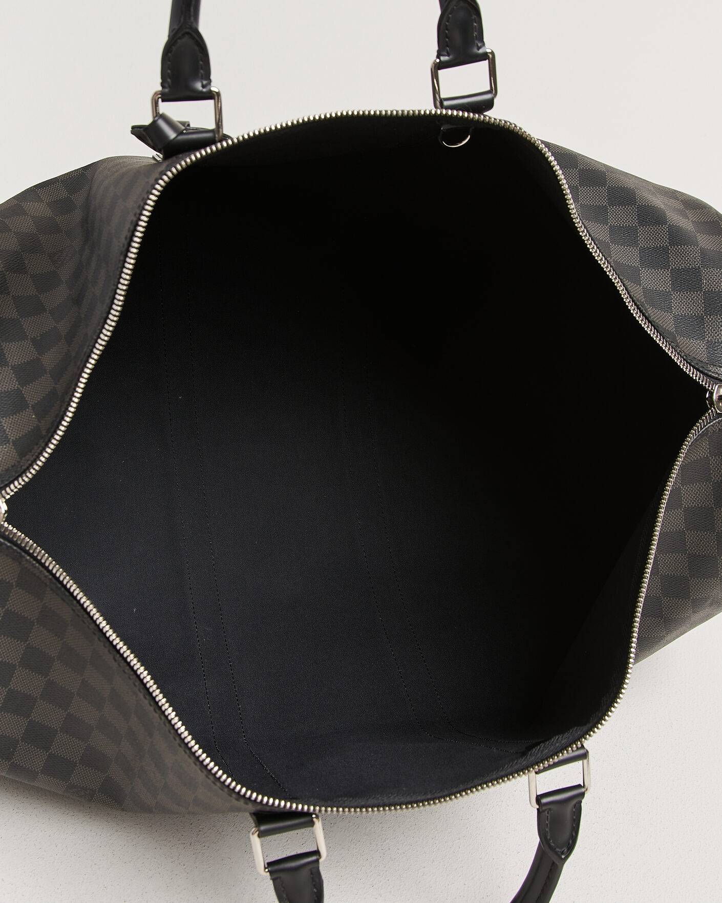 Herre | Pre-Owned & Vintage Bags | Louis Vuitton Pre-Owned | Keepall Bandouliére 55 Damier Graphite
