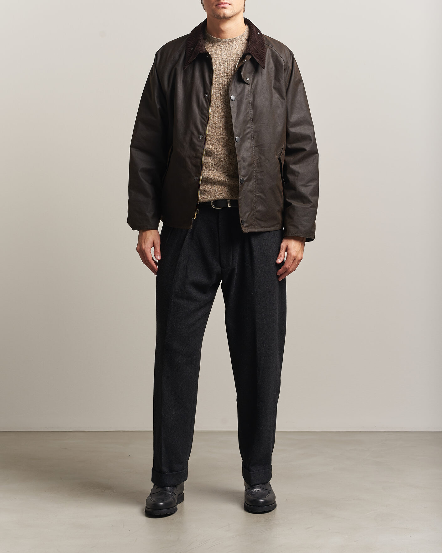Herre | Jakker | Barbour Heritage | Transport Wax Jacket Dark Brown