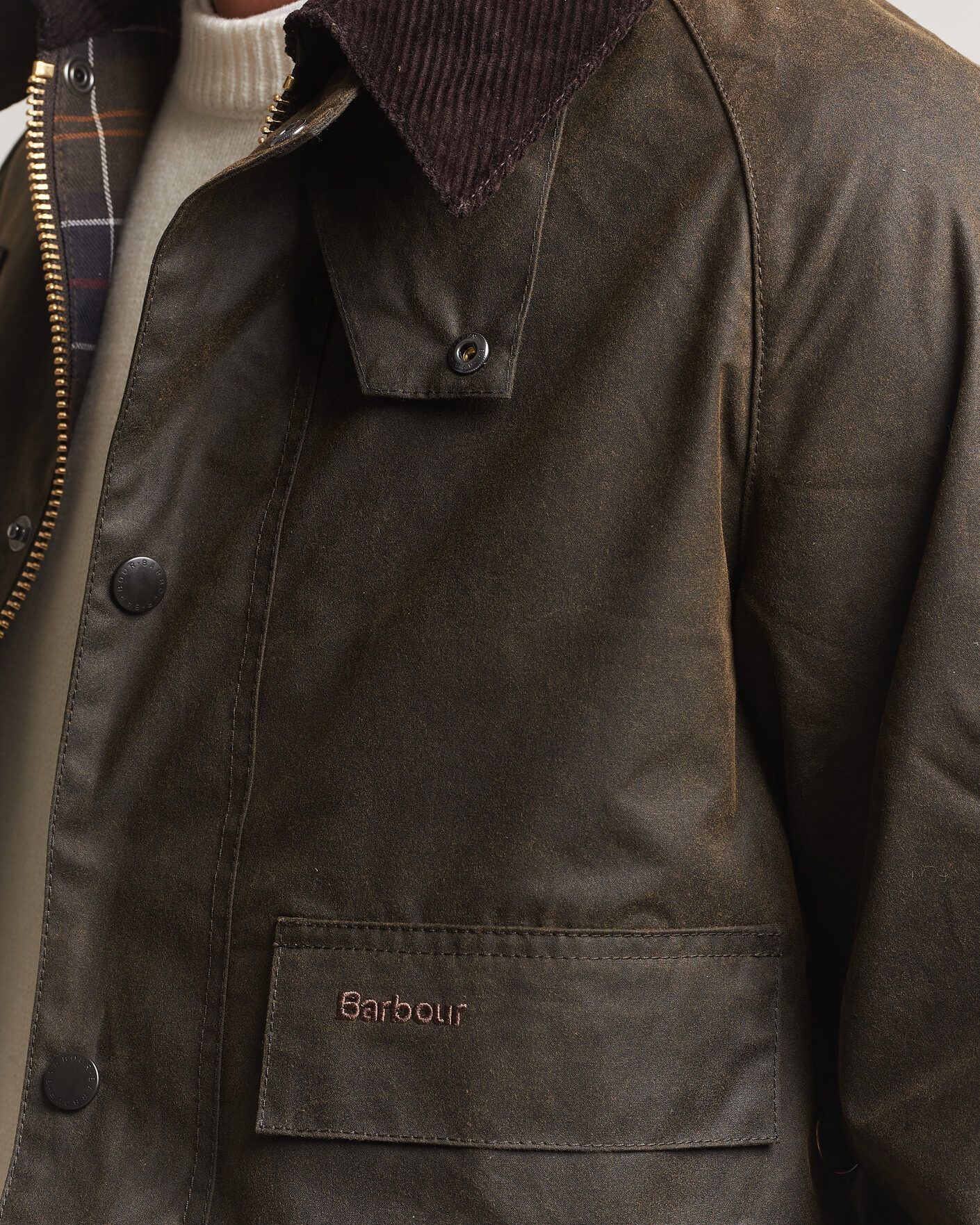 Herre | Jakker | Barbour Heritage | Spey Wax Jacket Olive