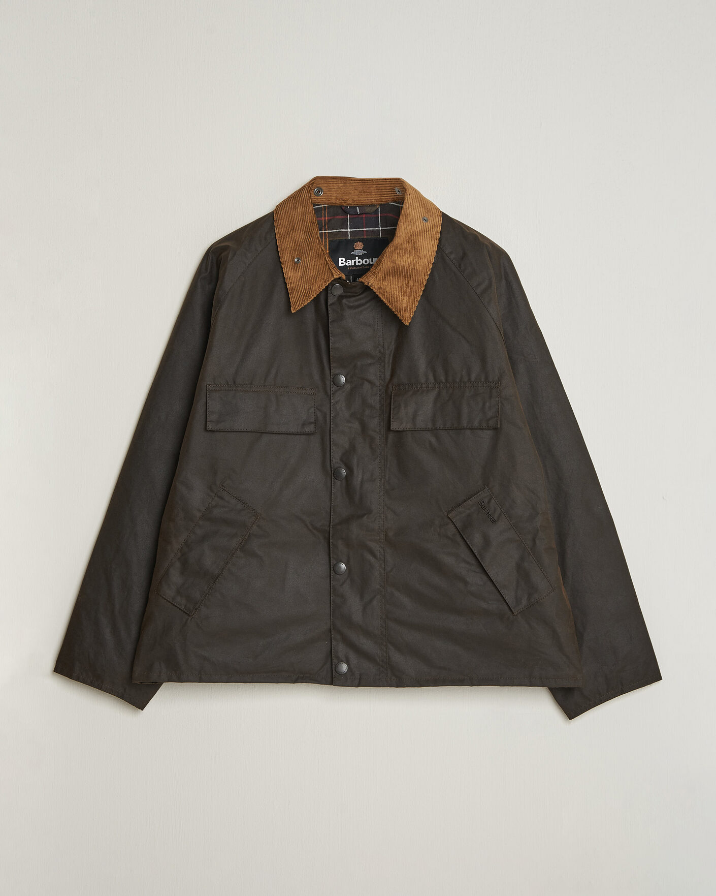 Herre | Jakker | Barbour Heritage | Four Pocket Transport Wax Jacket Dark Brown
