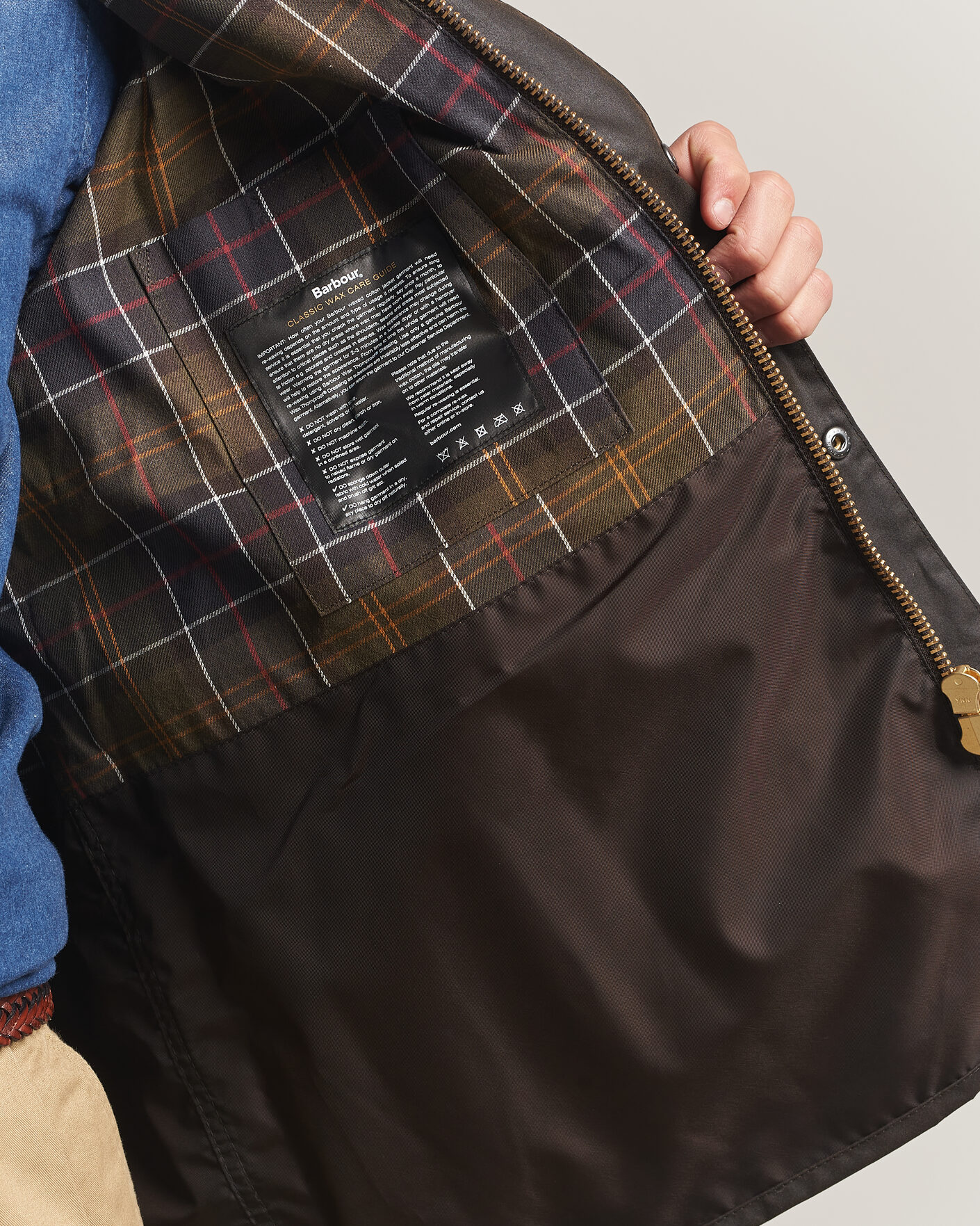 Herre | Jakker | Barbour Heritage | Oversize Bedale Wax Jacket Dark Brown