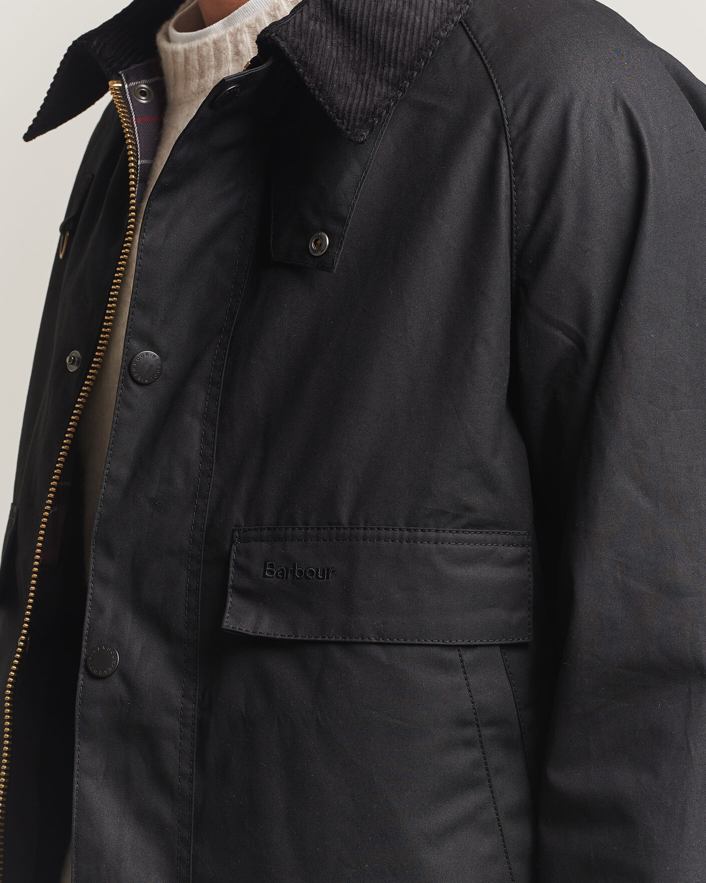 Herre | Jakker | Barbour Heritage | Long Spey Wax Jacket Black