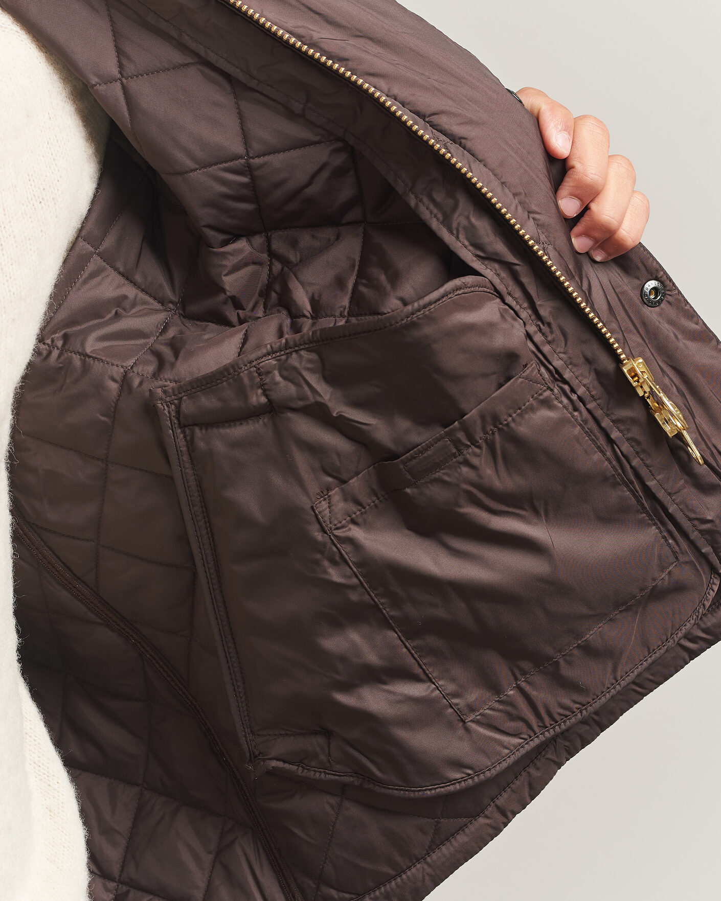 Herre | Jakker | Barbour Heritage | Oversize Transport Quilted Jacket Dark Brown