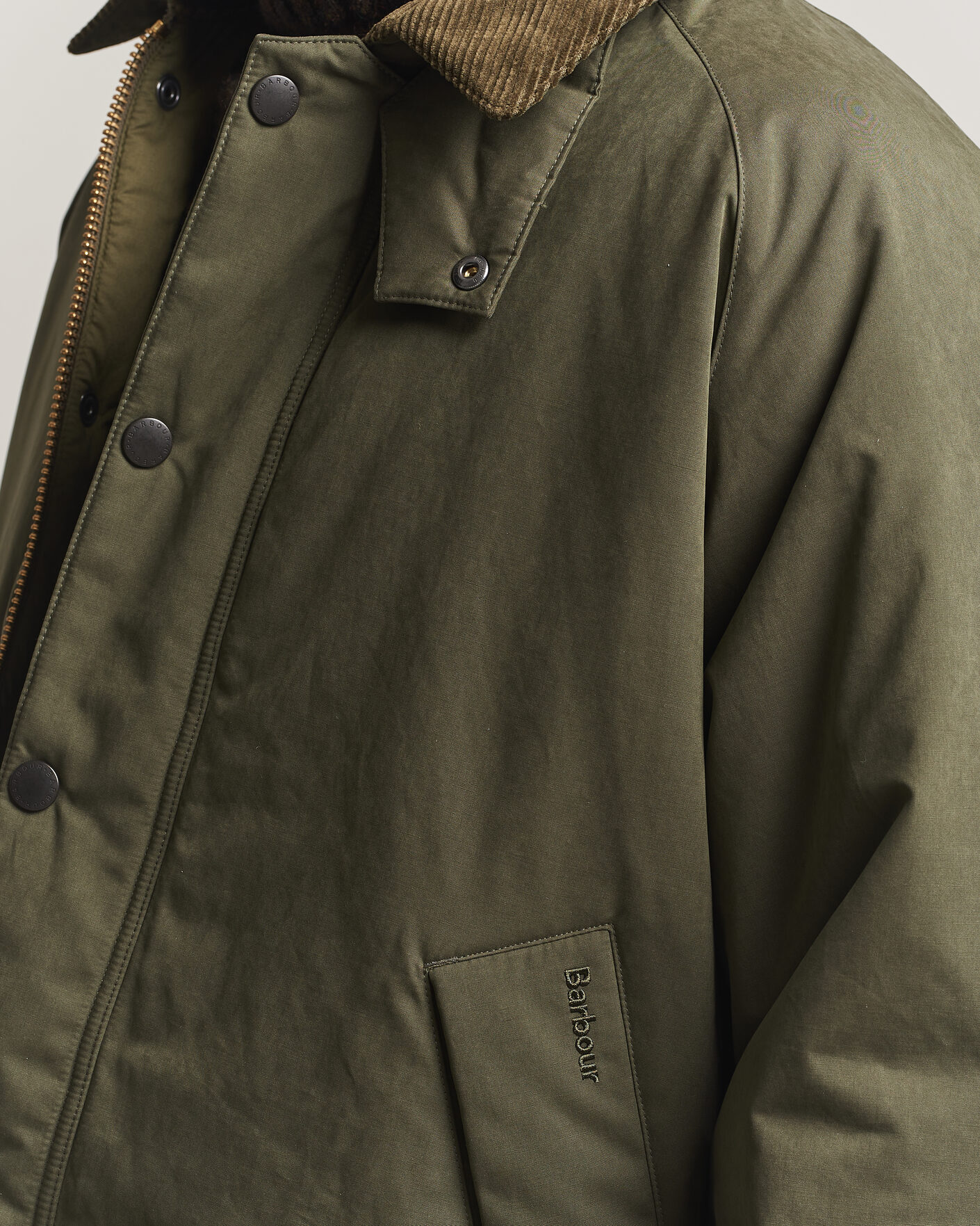 Herre | Jakker | Barbour Heritage | Padded Rollback Transport Jacket Olive